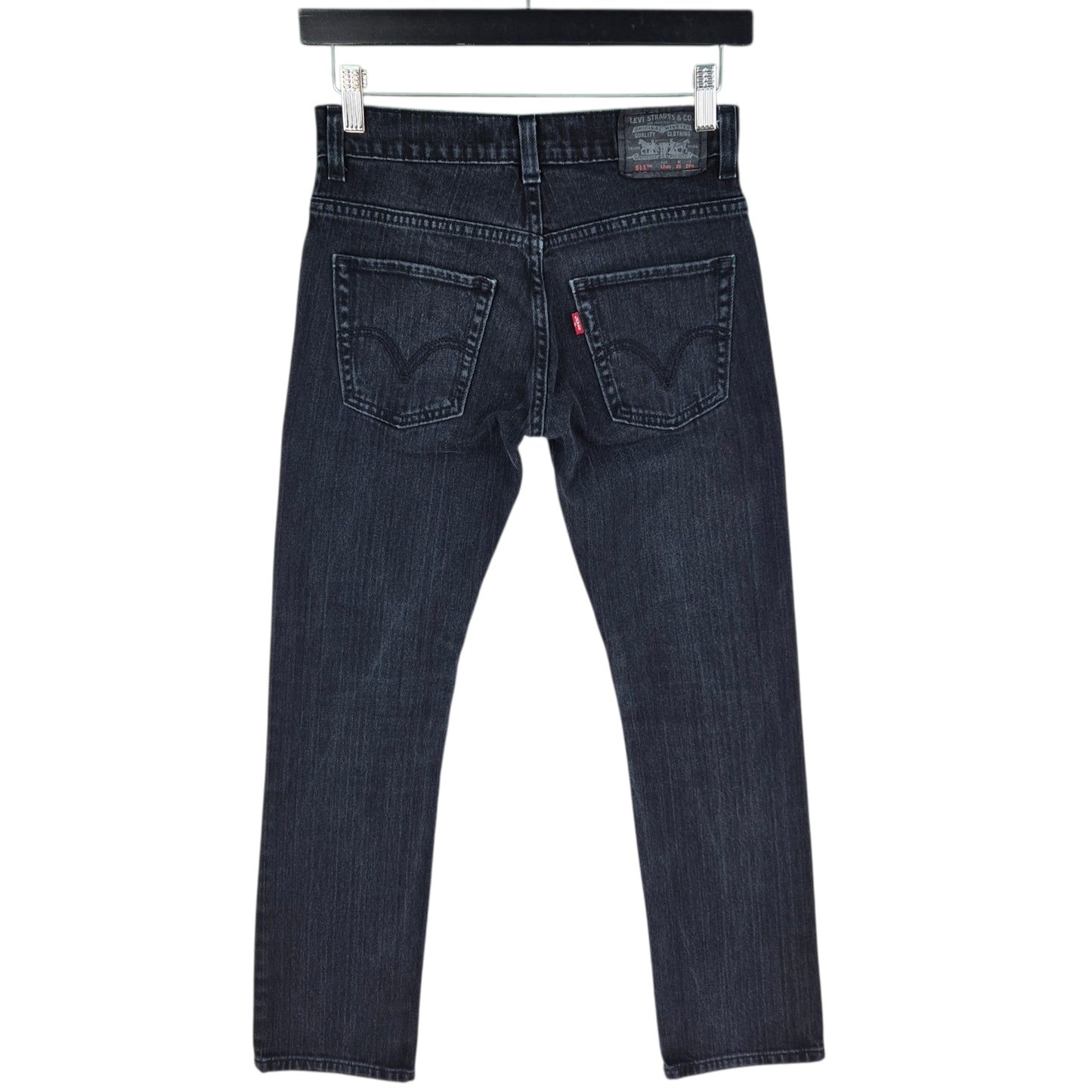 Vintage Levis 511 Jeans Womens Black Skinny Denim W26