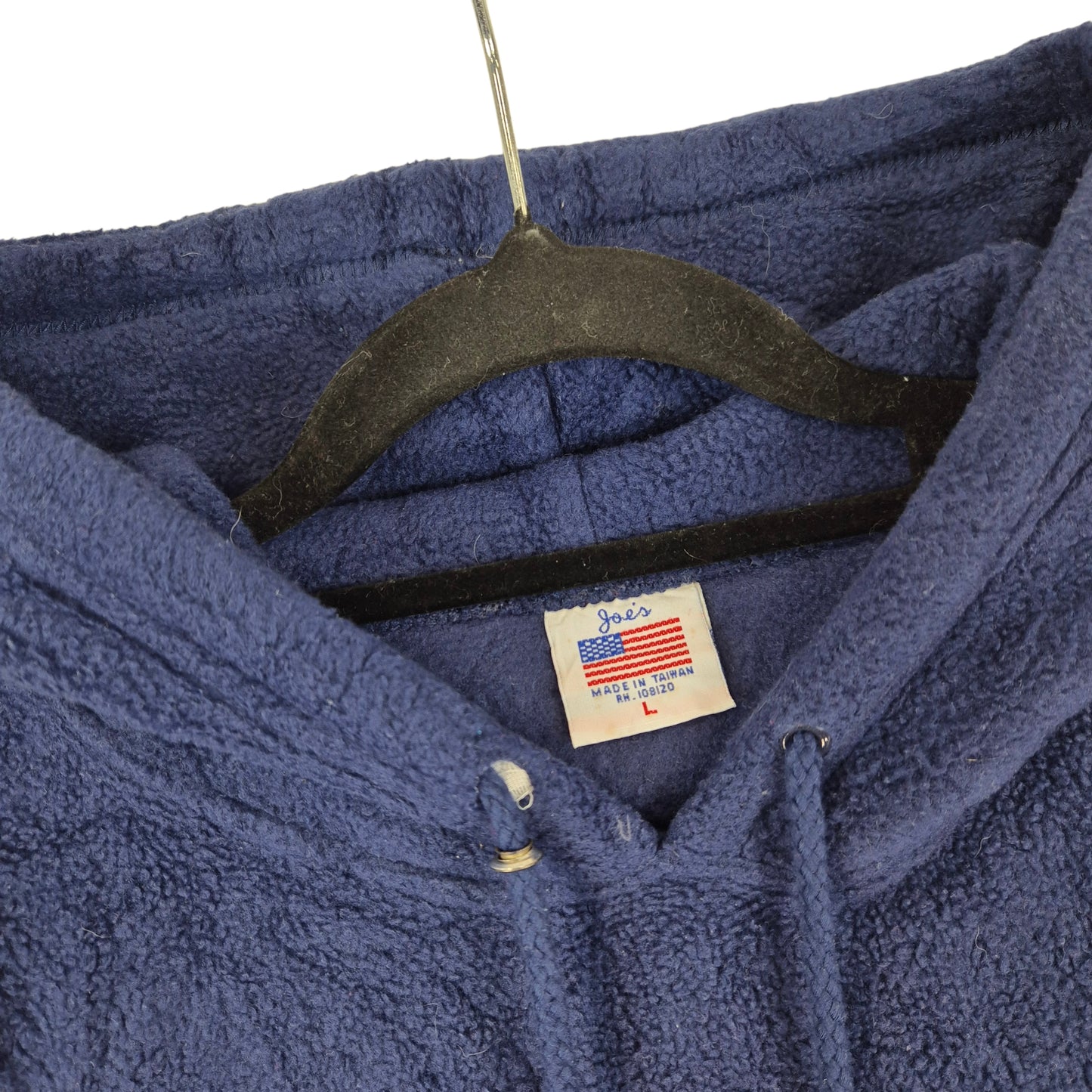 Vintage 80's Washington DC Dark Blue Fleece Hoodie Size L