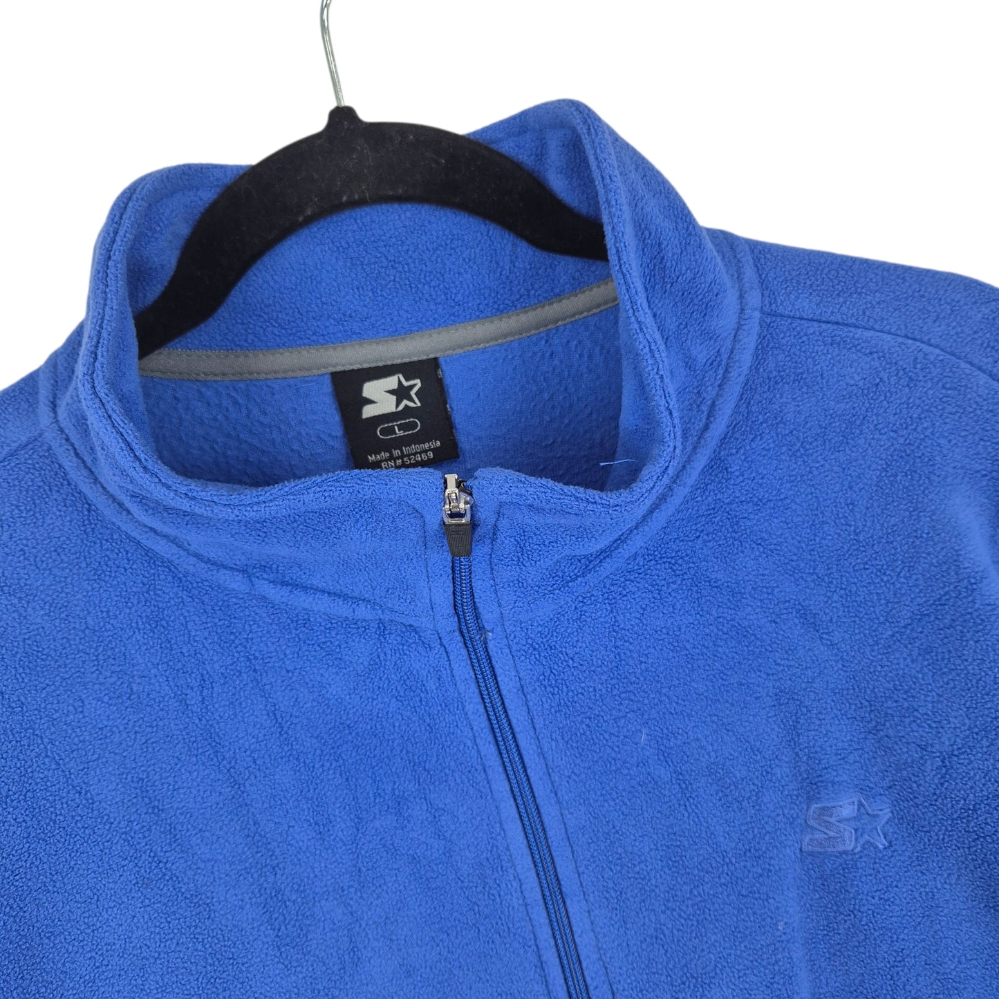 Vintage Starter Blue Full Zip Fleece Jumper Size L