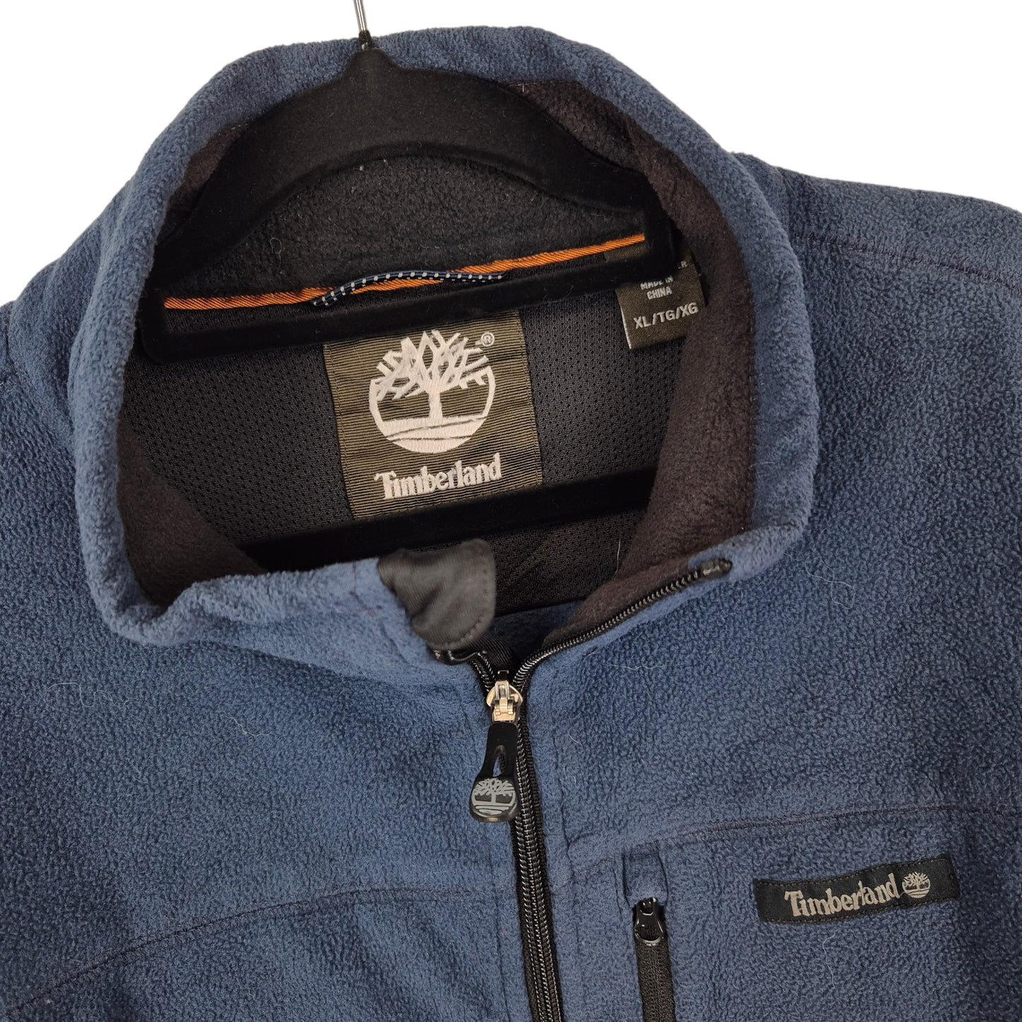 Timberland Steel Blue Full Zip Fleece Jumper Size XL