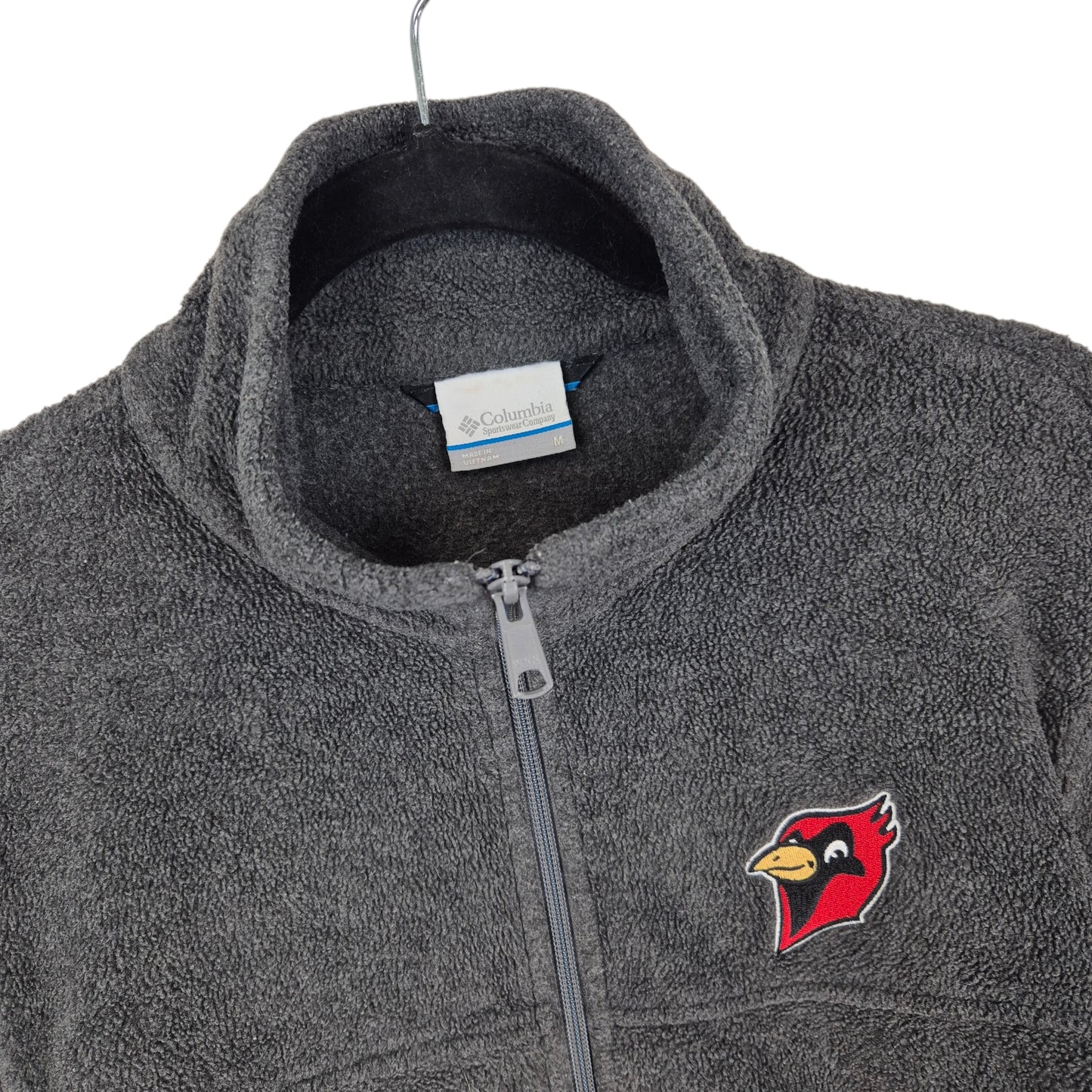 Columbia St Louis Cardinals Grey Full Zip Fleece Jumper Size M