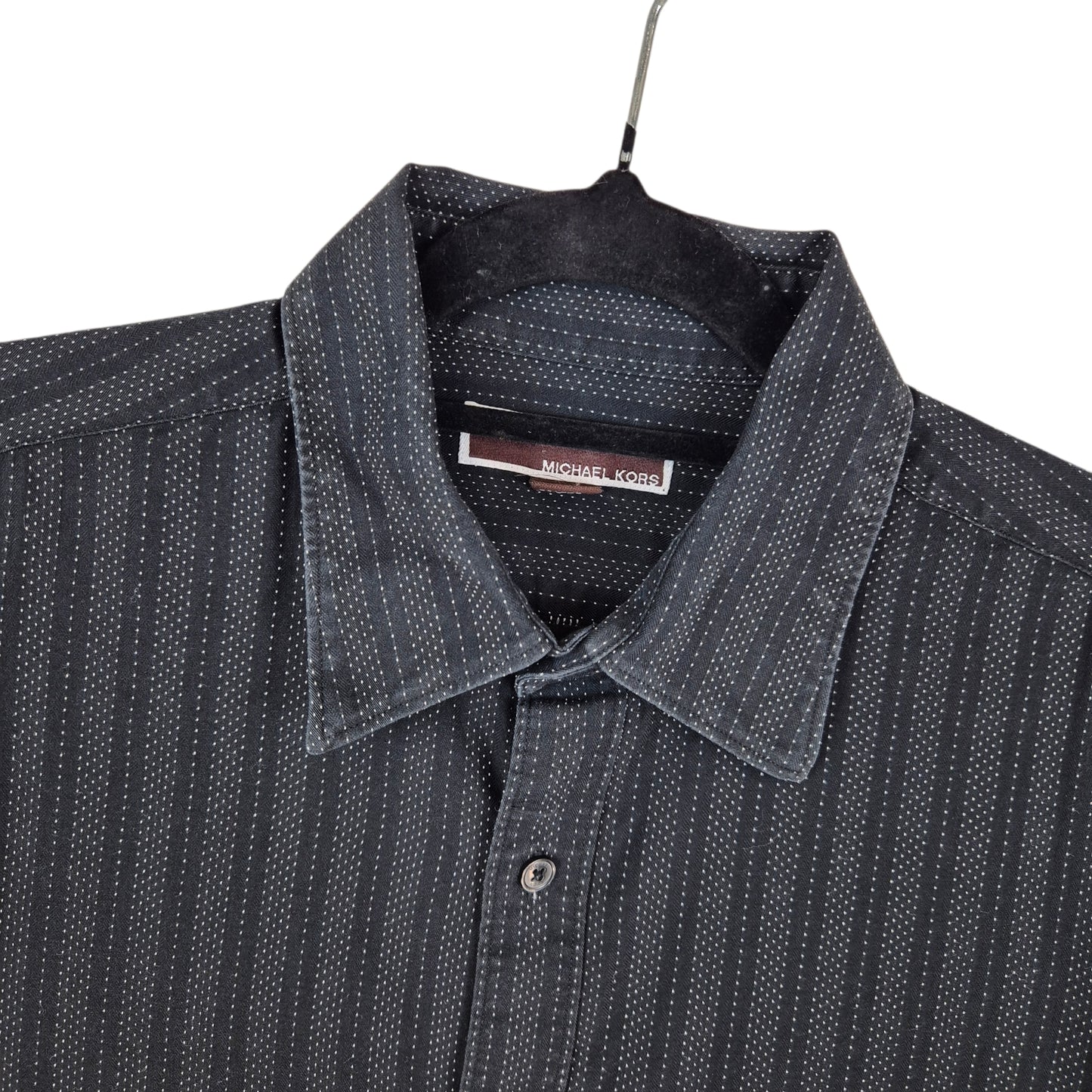 Michael Kors Black Long Sleeve Dress Shirt Size L