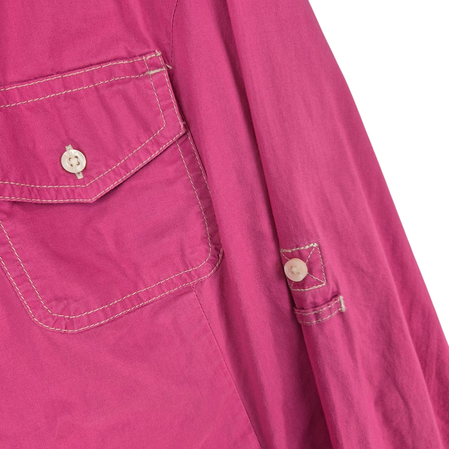 Tommy Hilfiger Womens Pink Long Sleeve Button Shirt Size XL