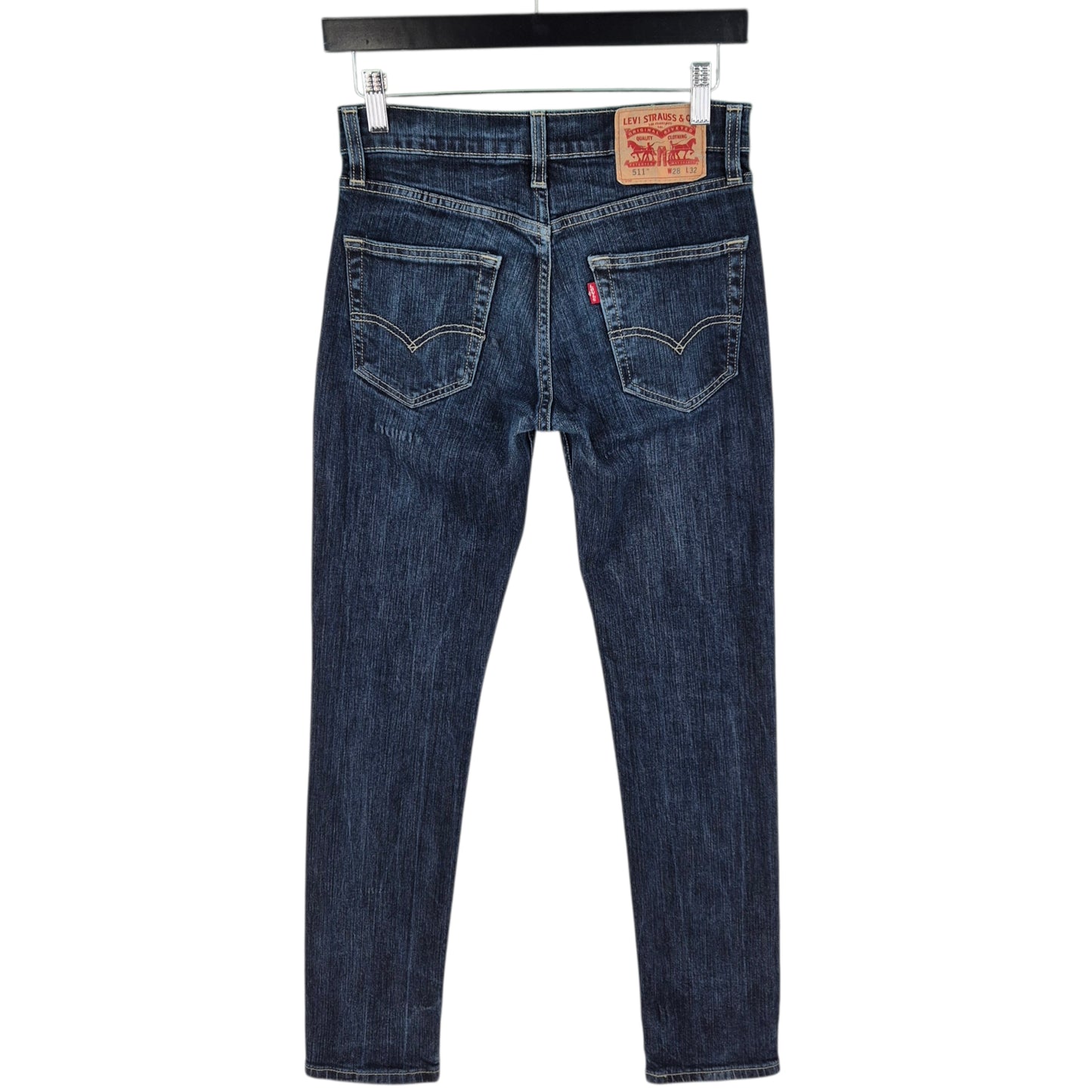 Levis 511 Jeans Dark Blue Skinny Stretch Denim W27