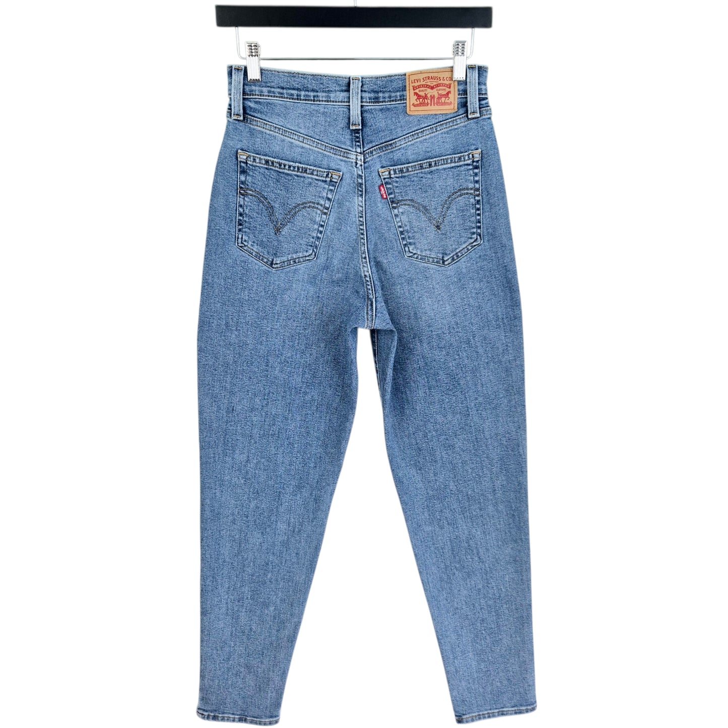 Levis Jeans Womens Blue High Waisted Mom Fit Denim W26