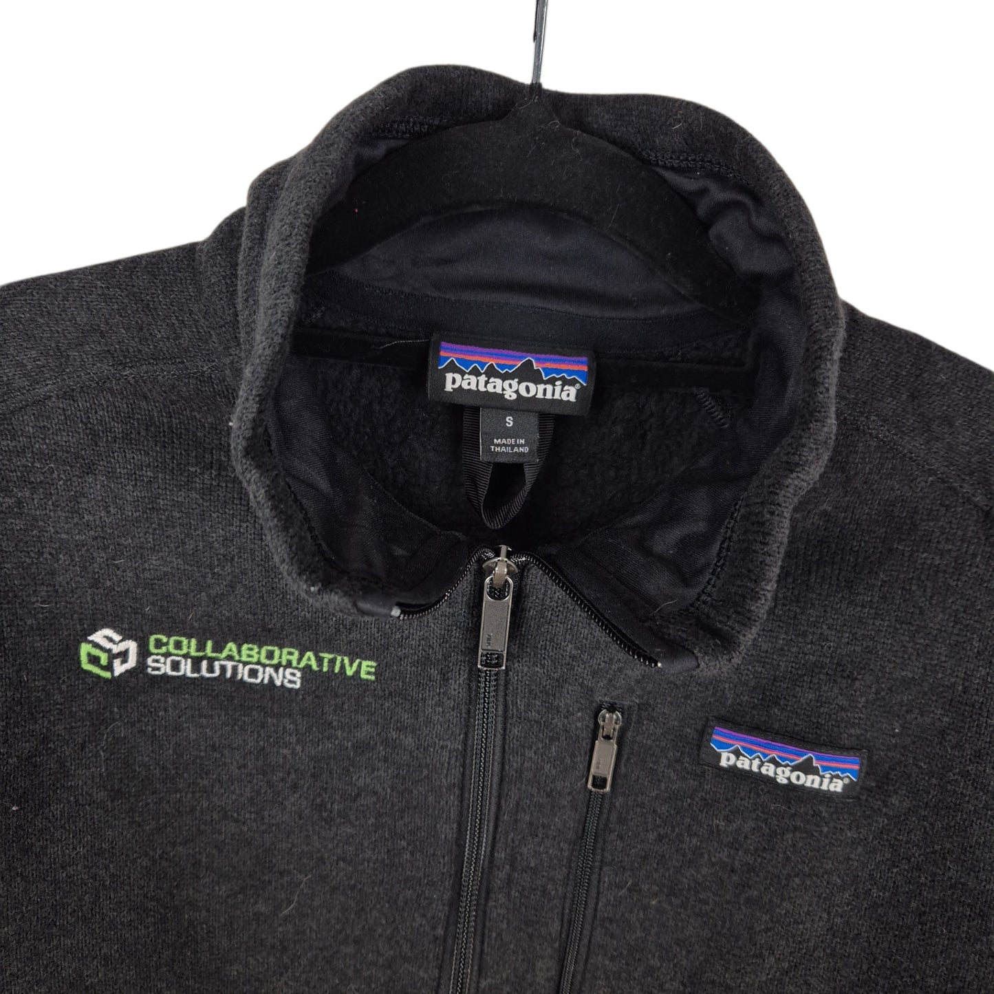 Patagonia Dark Grey Quarter Zip Fleece Jumper Size S