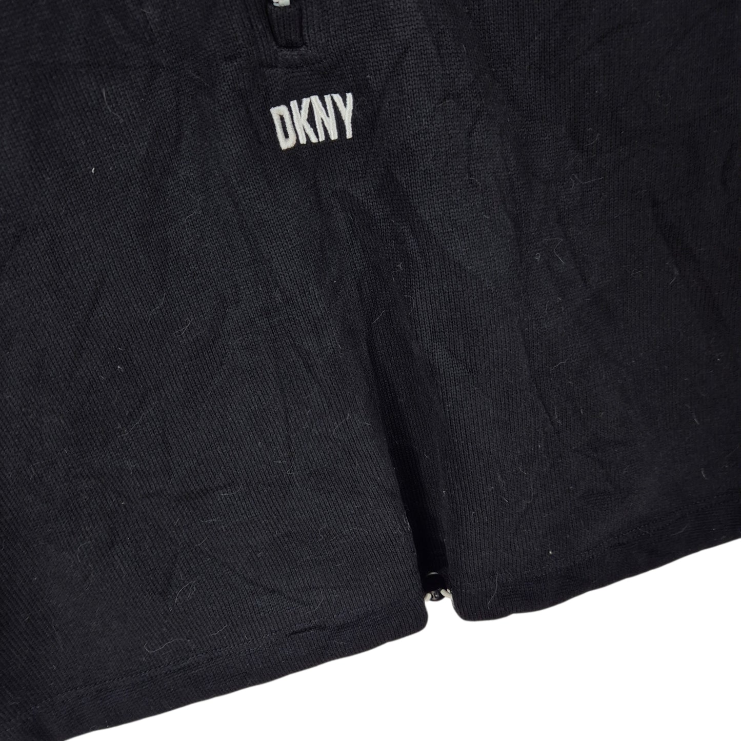 DKNY Sport Womens Black Oversized Fleece Jumper Size L