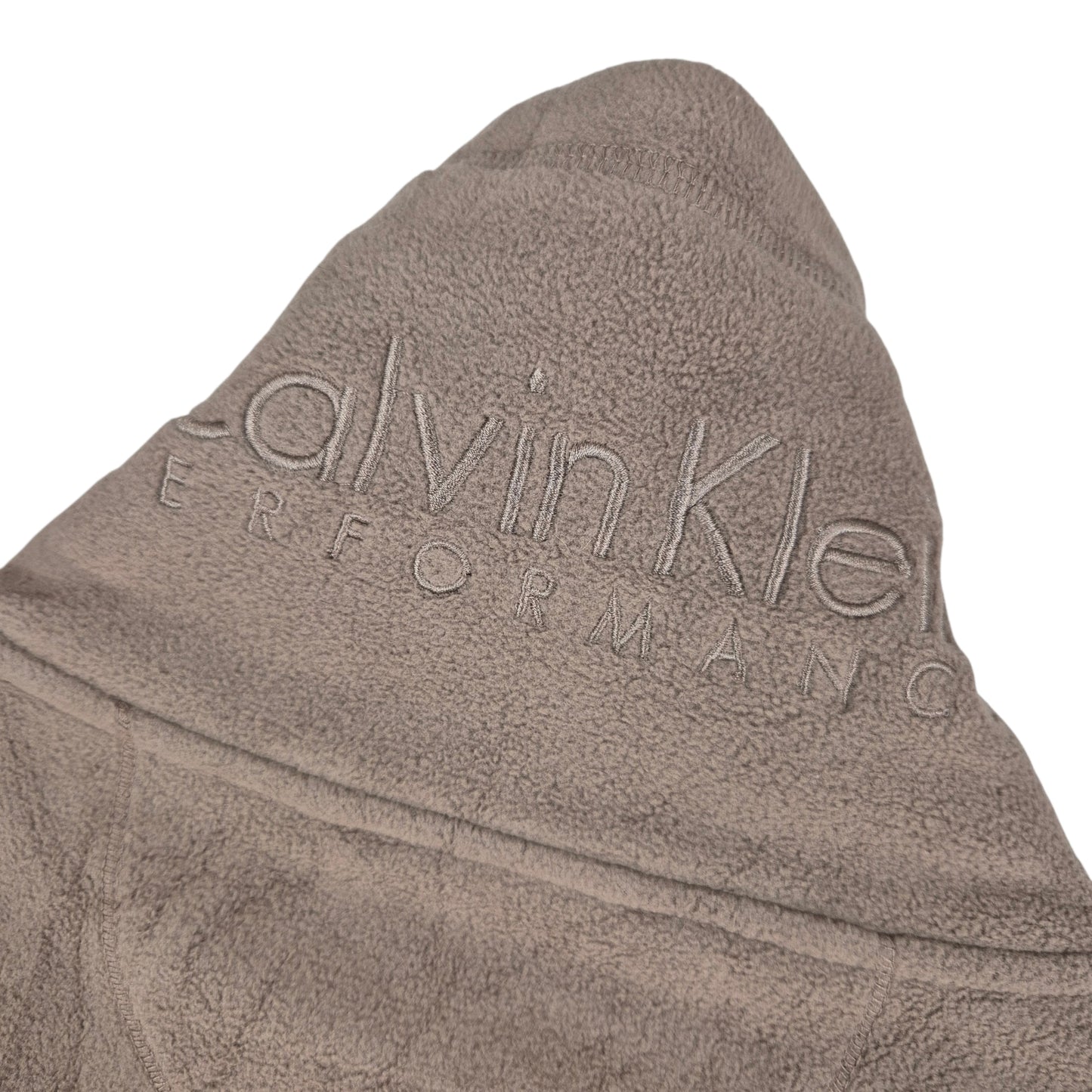 Calvin Klein Performance Womens Brown Turtleneck Fleece Vest Size XL