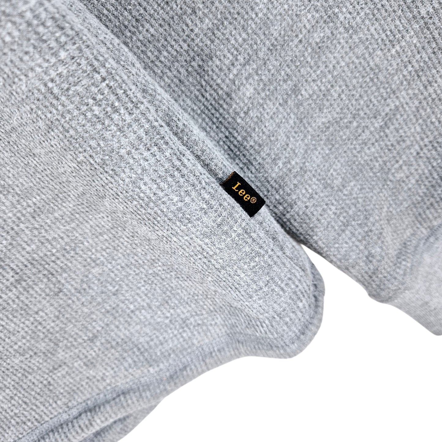 Lee Premium Select Grey Quarter Button Fleece Jumper Size M