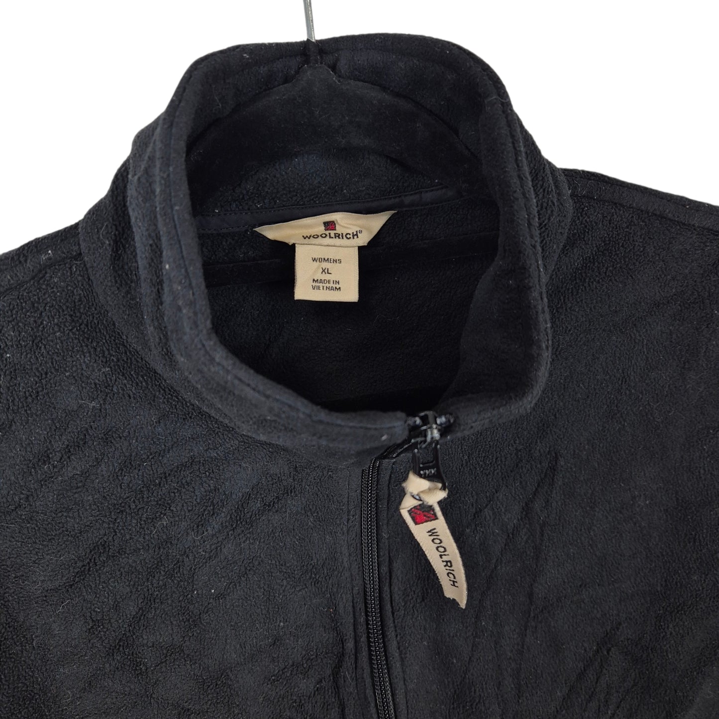 Woolrich Womens Black Fleece Vest Size XL