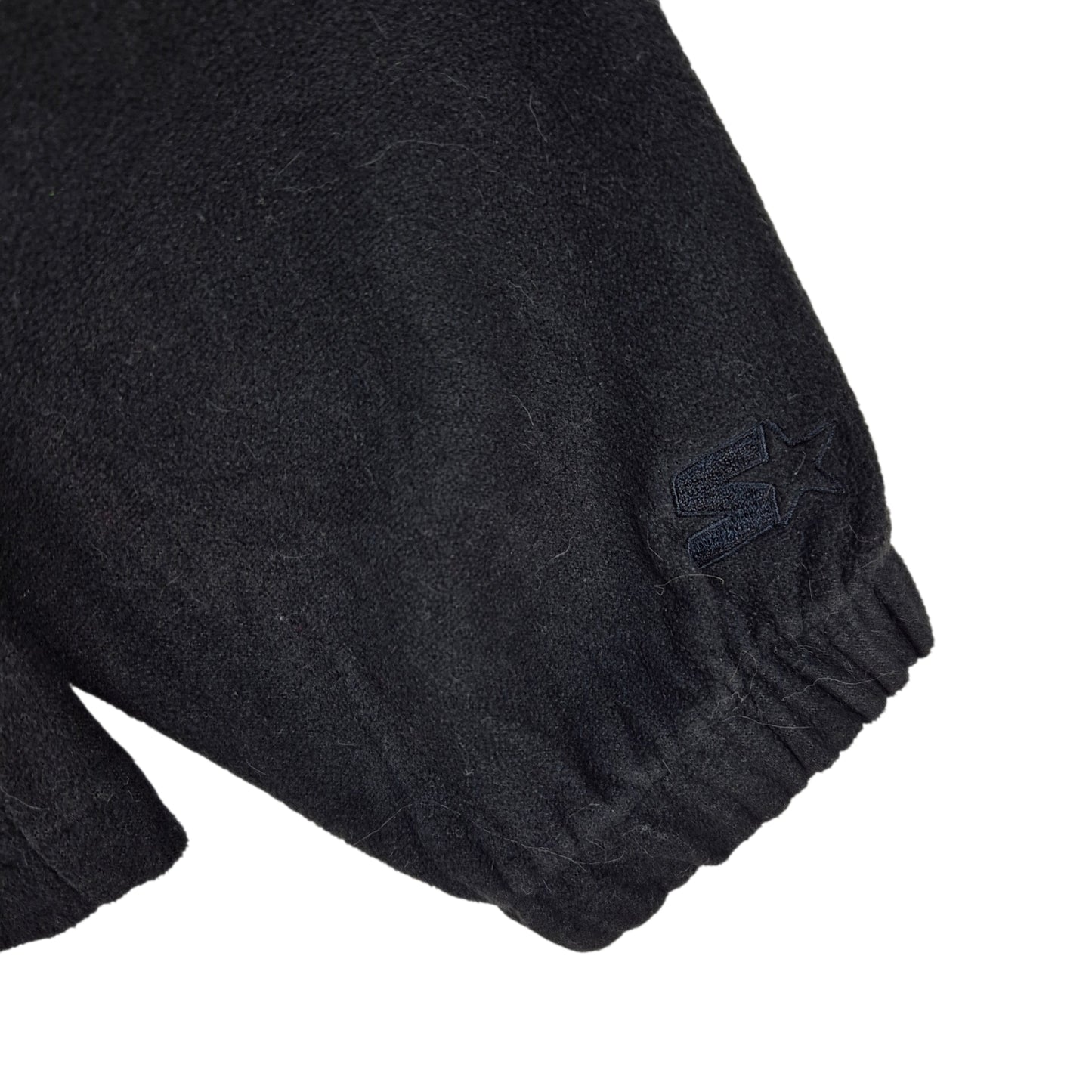 Starter Black Fleece Zip Jumper Size M