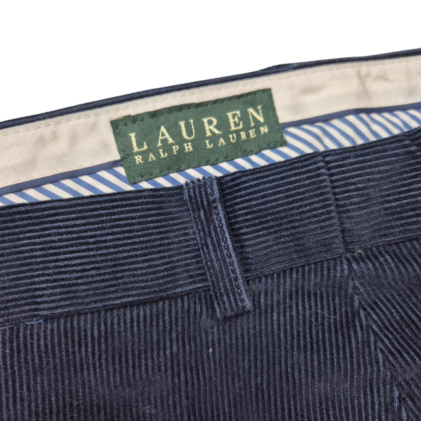 Ralph Lauren Green Label Black Corduroy Pants W38