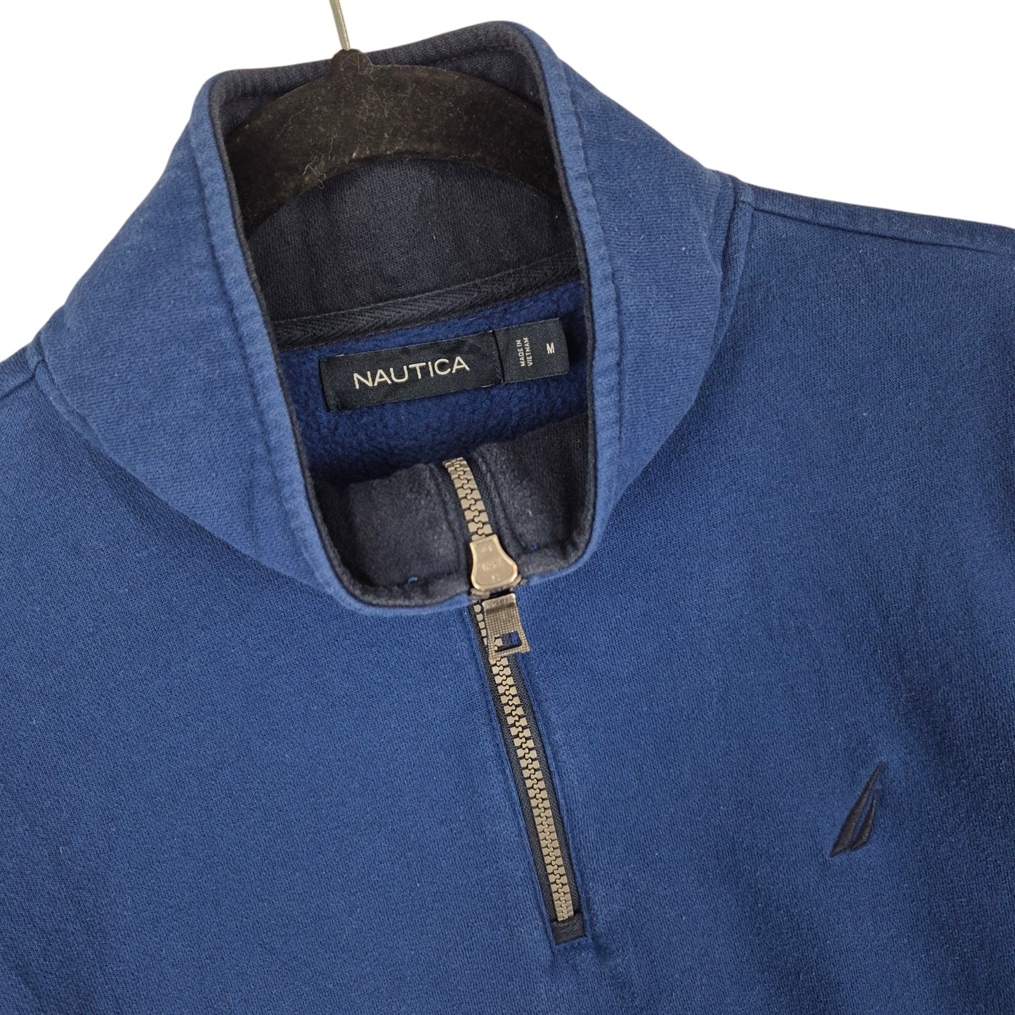 Nautica Blue Quarter Zip Sweater Size M