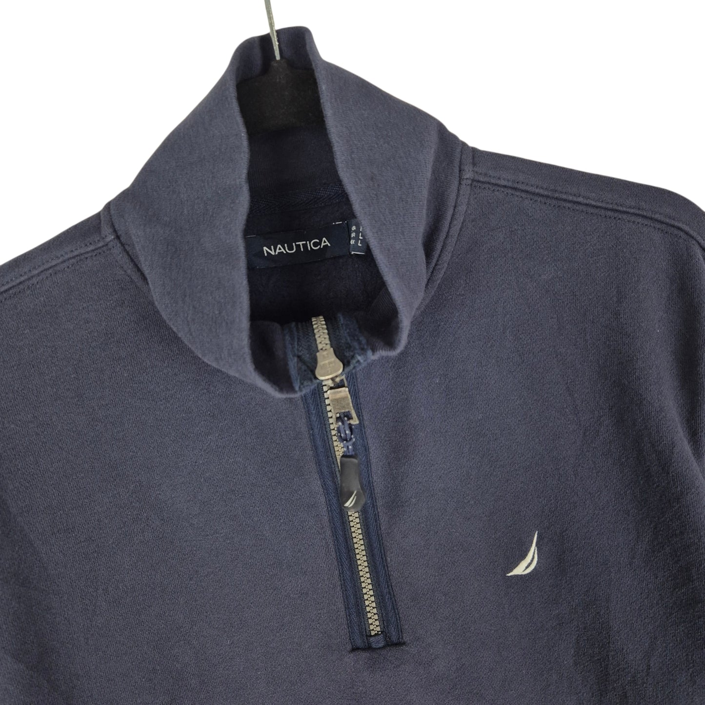 Nautica Dark Blue Quarter Zip Hoodie Size M