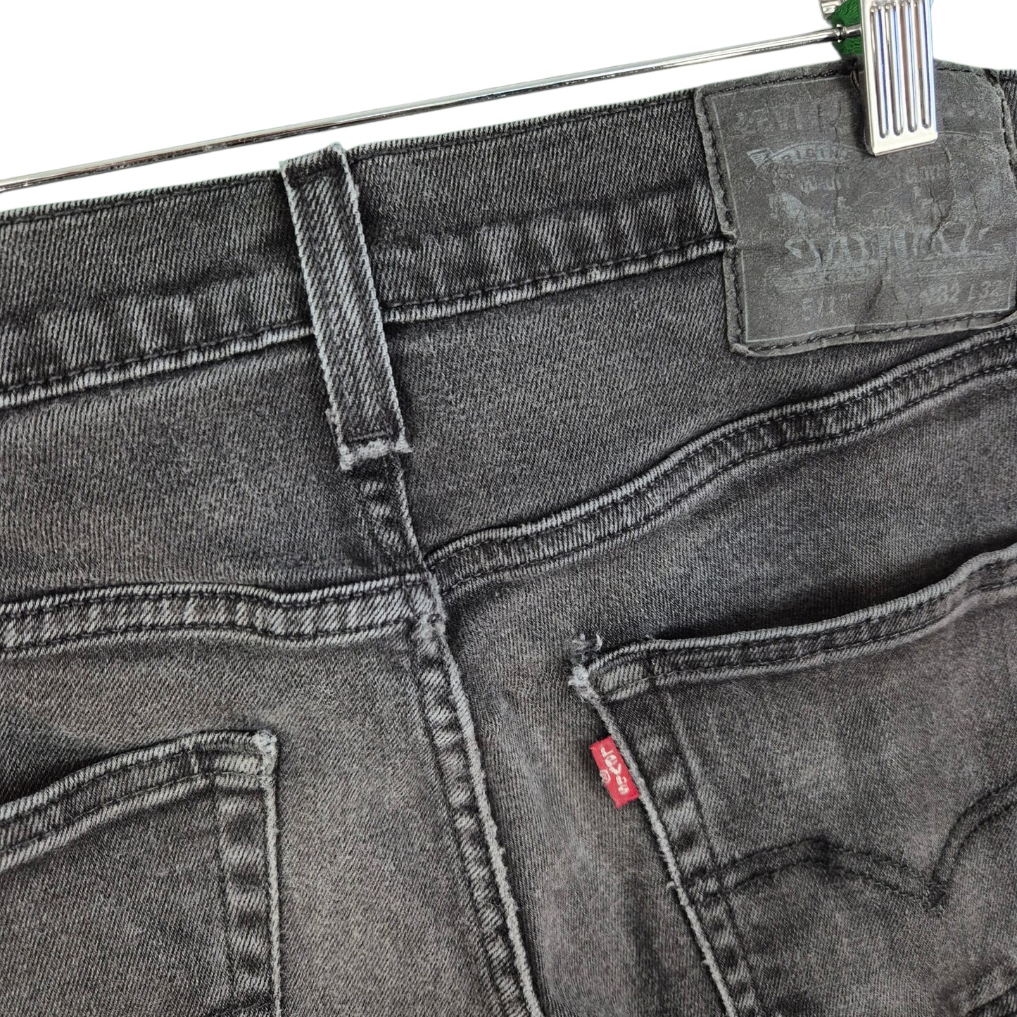 Levis 511 Jeans Dark Grey Skinny Fit Denim W31