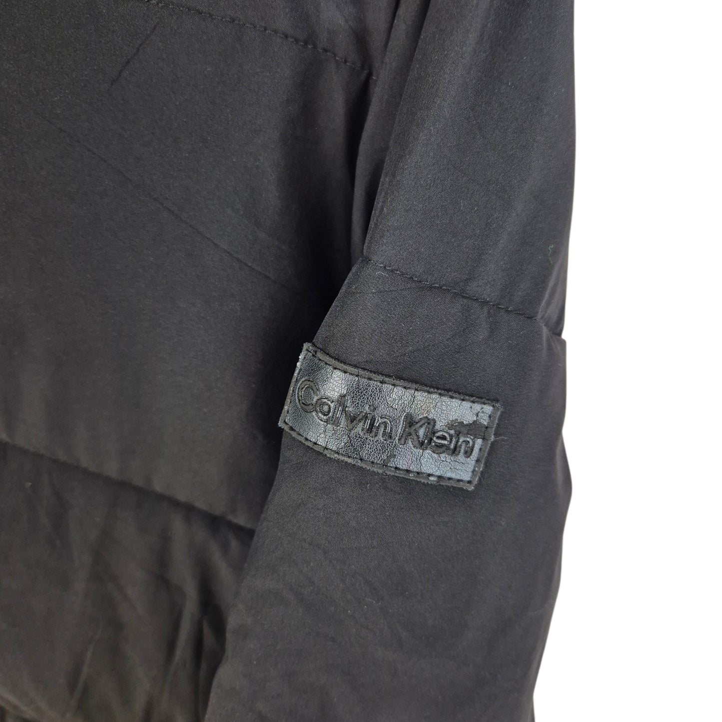 Calvin Klein Womens Black Padded Jacket Size XL