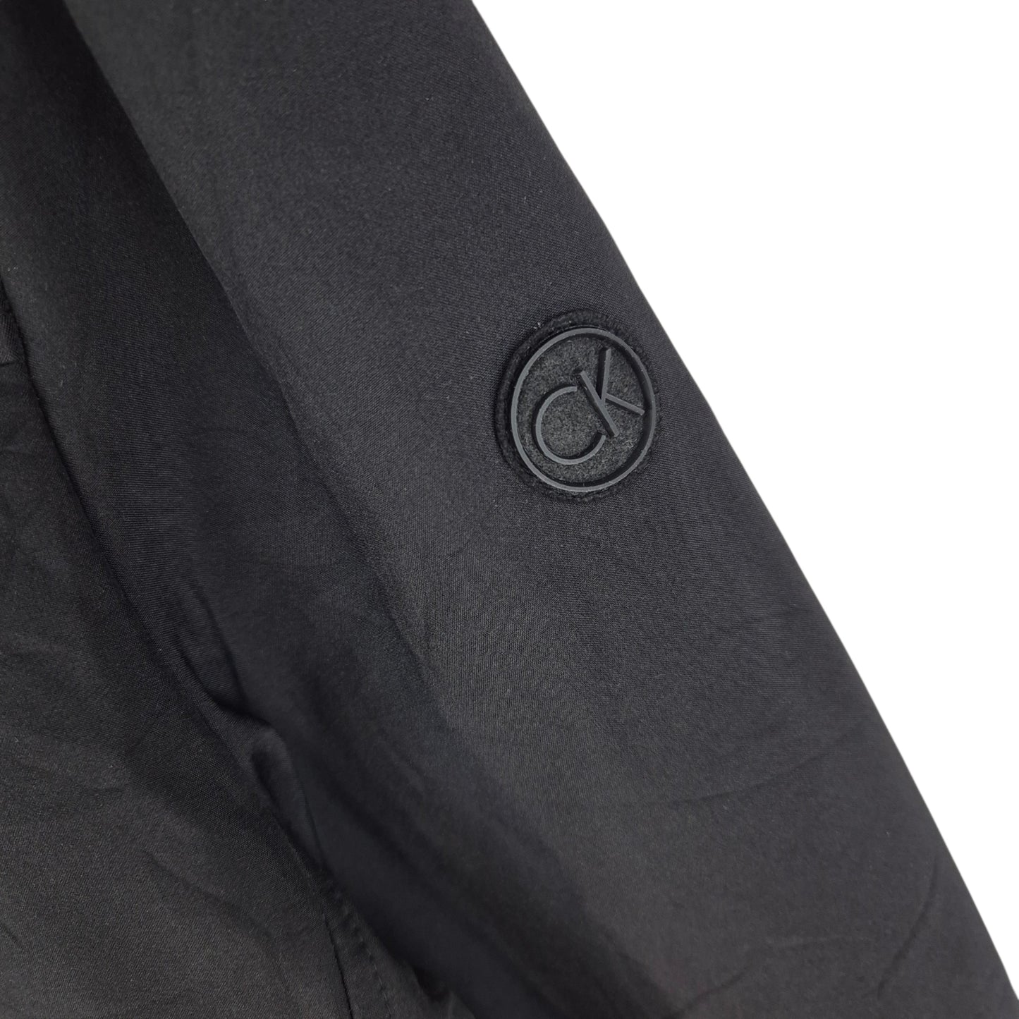 Calvin Klein Black Water Resistant Windbreaker Jacket Size XL