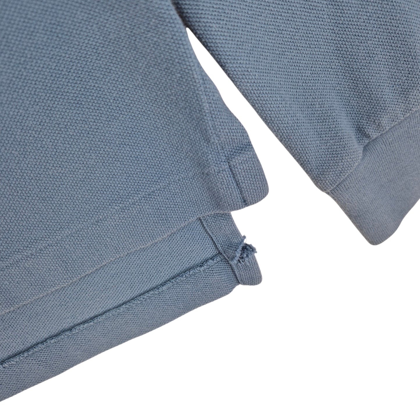 Vintage Polo Ralph Lauren 90's Steel Blue Long Sleeve Polo Shirt Size L