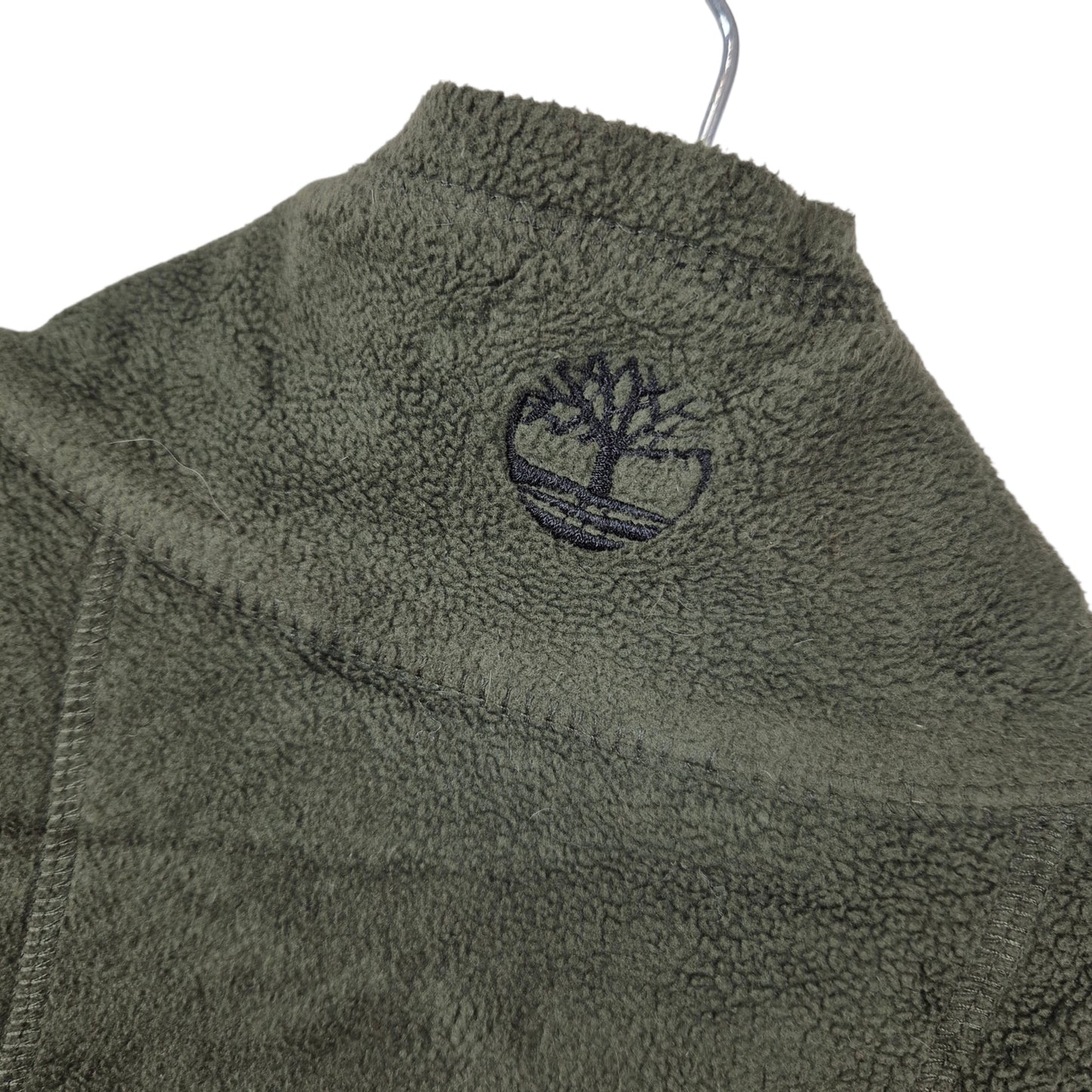 Timberland Green Fleece Zip Jumper Size L