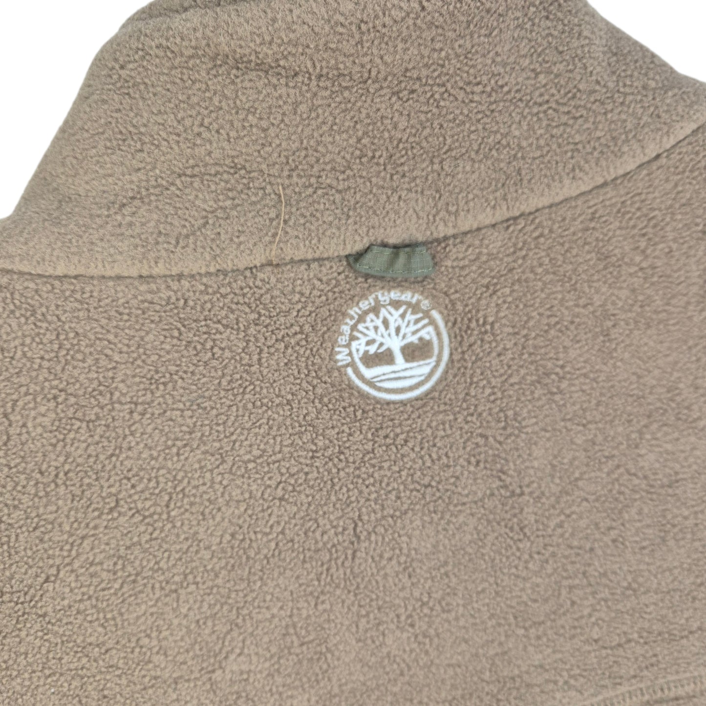 Timberland Weathergear Brown Fleece Zip Jumper Size XL