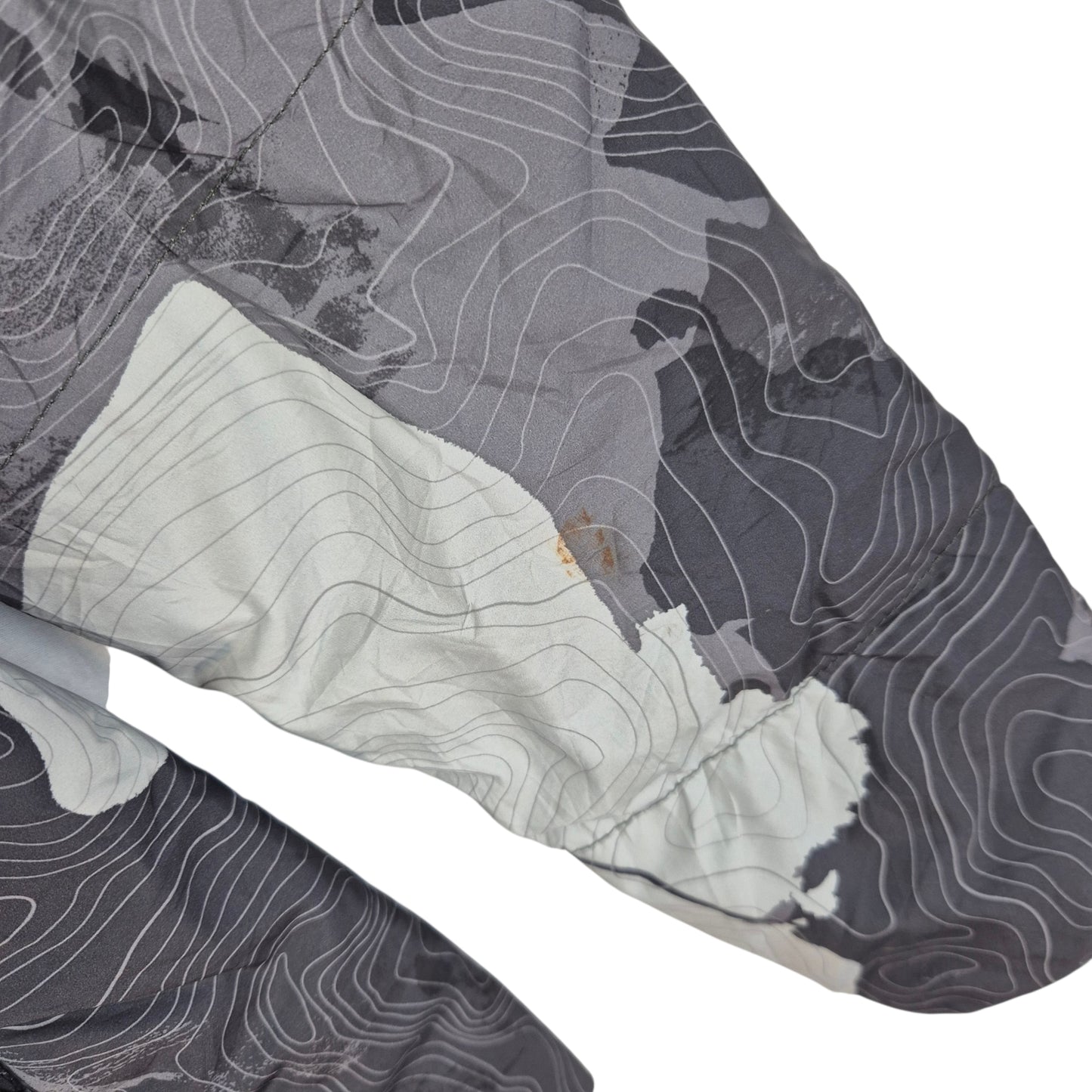 The North Face Womens Grey Camo Padded Jacket Size M