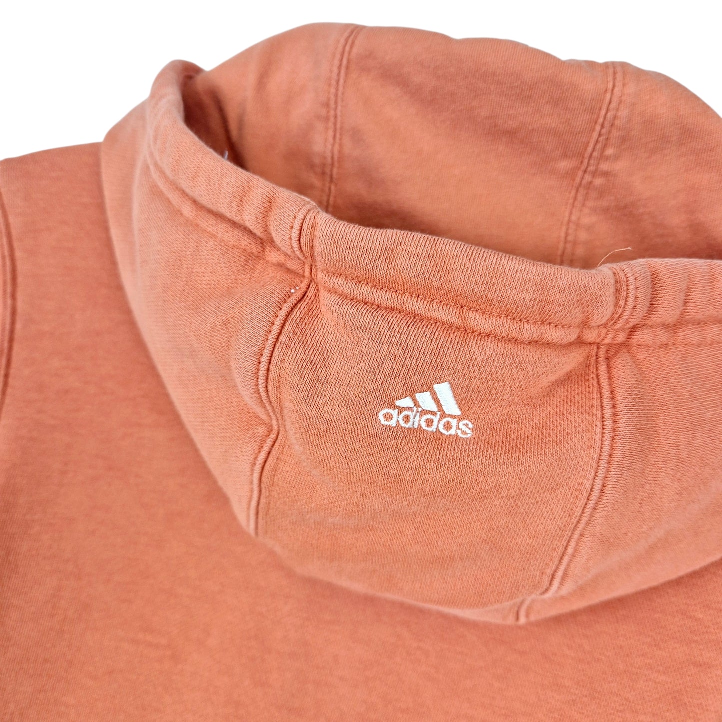 Vintage Adidas 2000's Womens Clay Brown Embroidered Hoodie Size XS