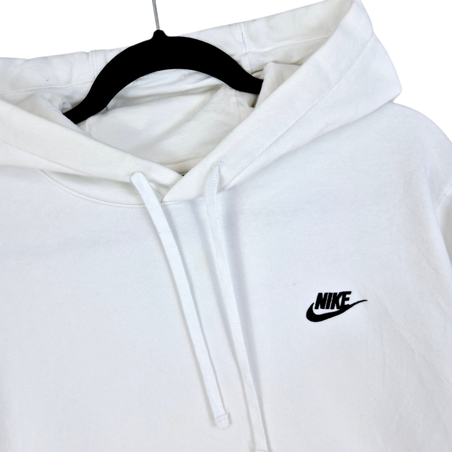 Nike White Basic Hoodie Size L