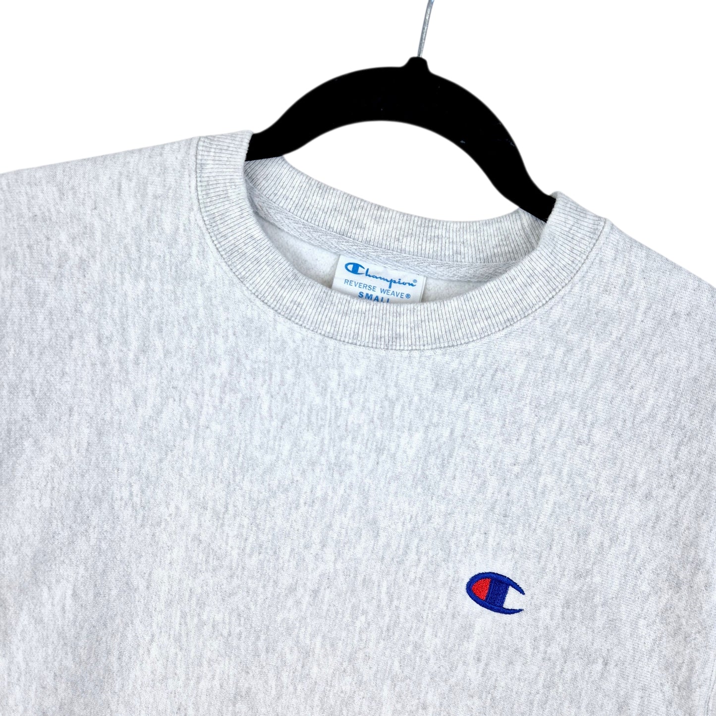 Champion Reverse Weave Light Grey Heavy Crewneck Sweater Size S
