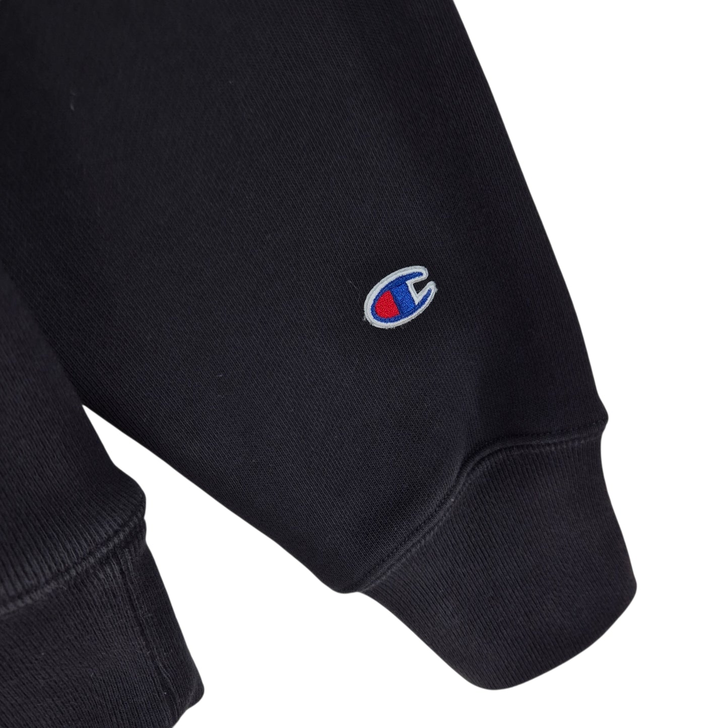 Champion Reverse Weave x Culture Kings Black Heavy Embroidered Hoodie Size M