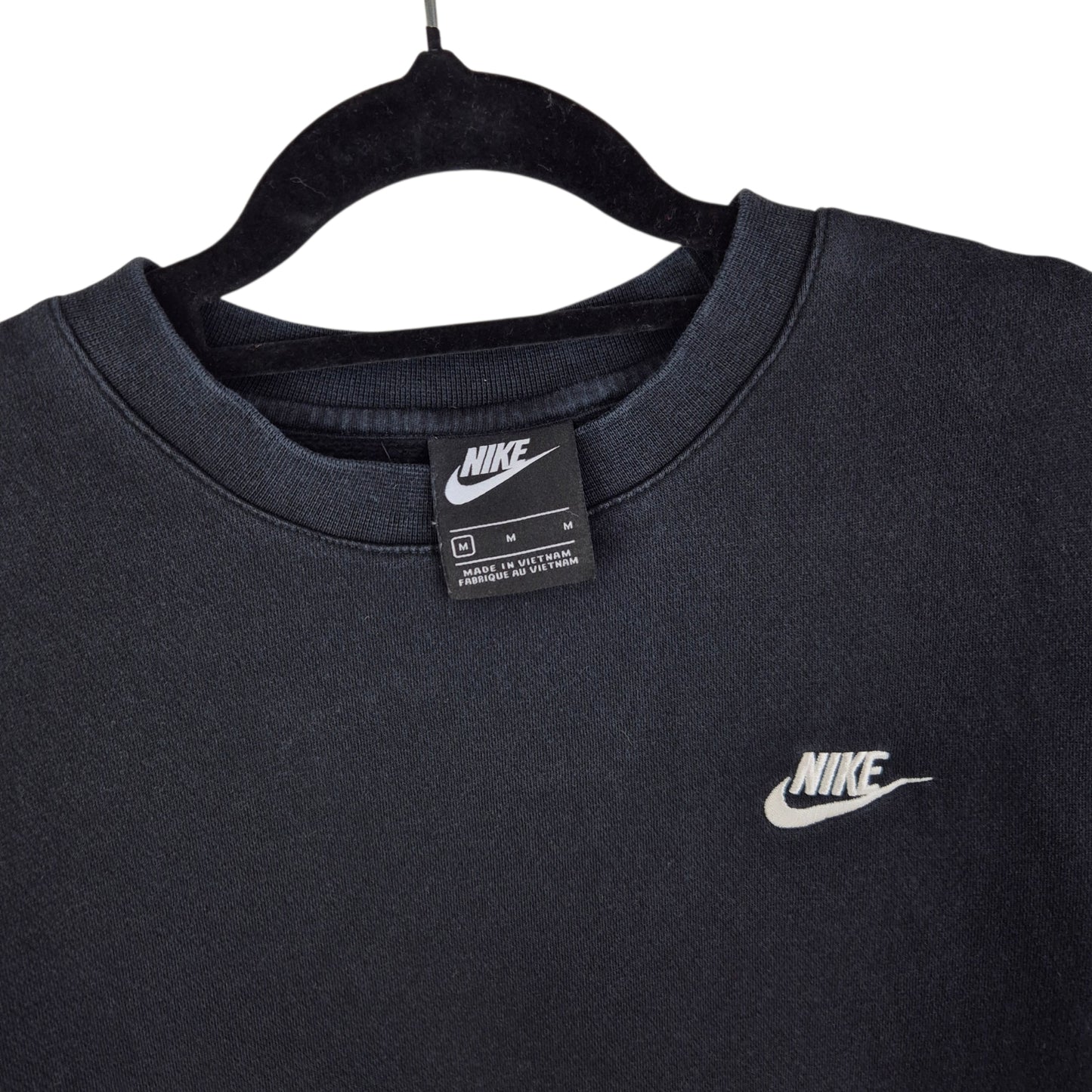 Nike Black Basic Crewneck Sweater Size M