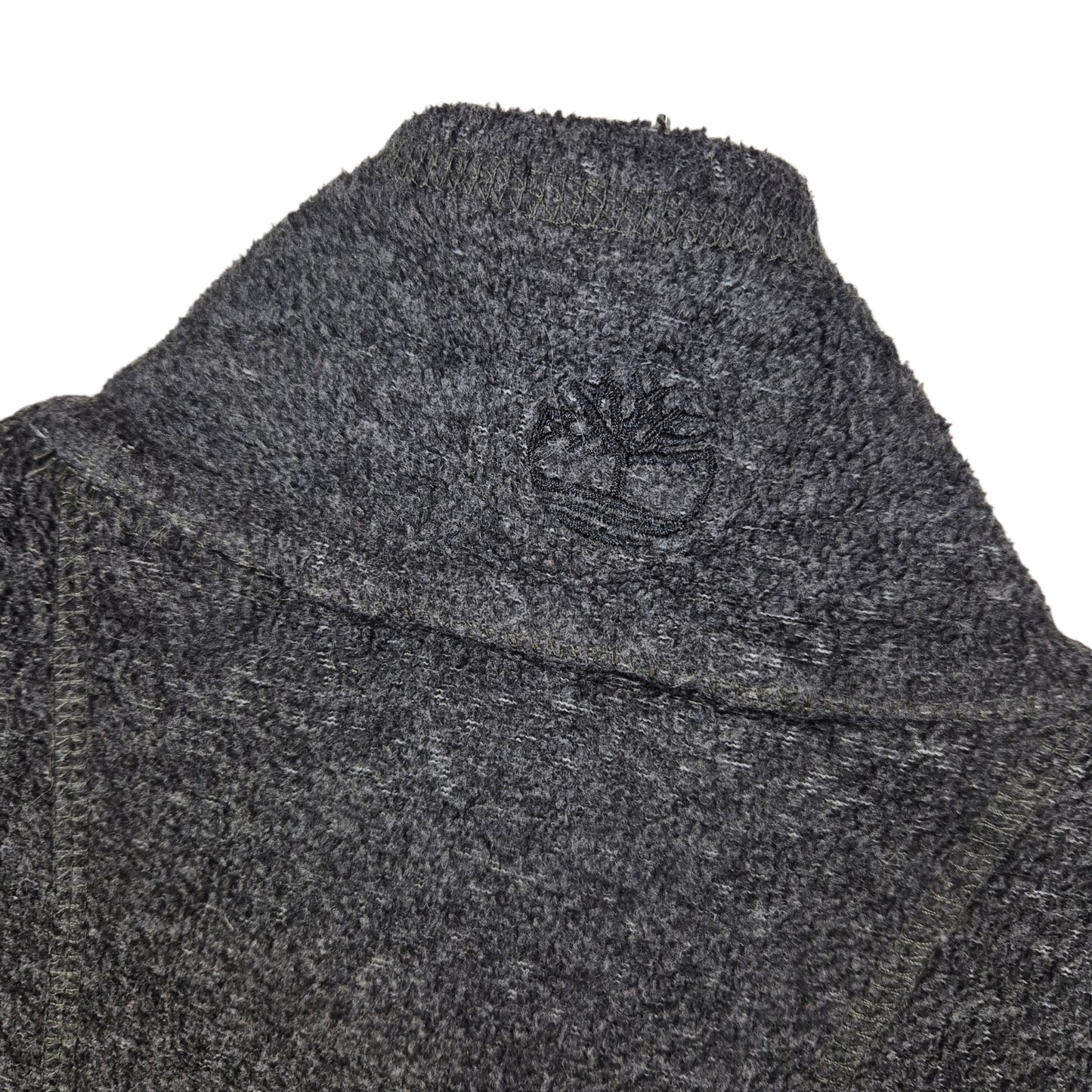 Timberland Womens Grey Fleece Zip Jumper Size M