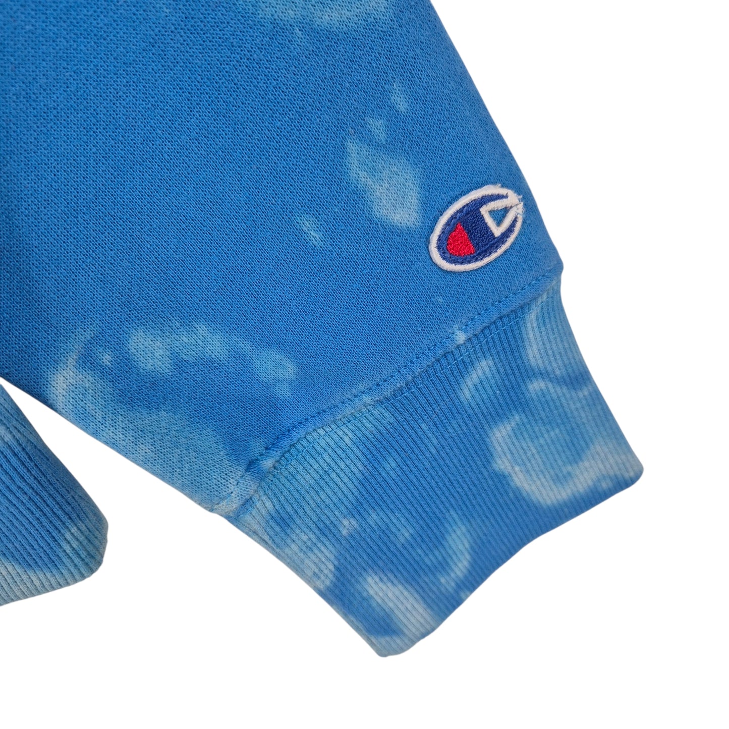 Champion Blue Tie Dye Crewneck Sweater Size L