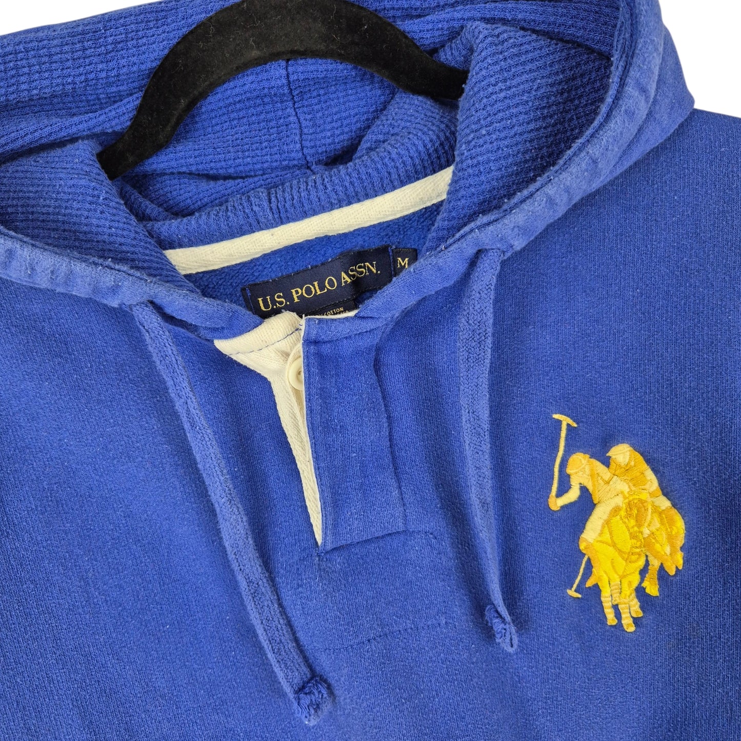 US Polo ASSN Blue Embroidered Hoodie Size M