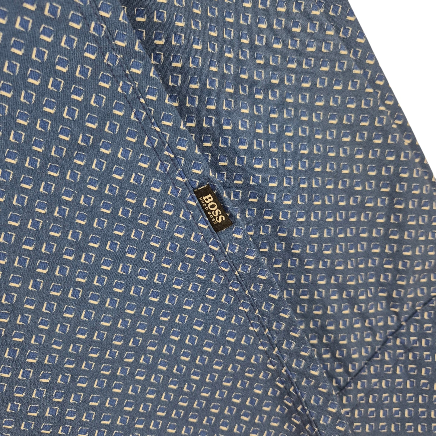Hugo Boss Blue Slim Fit Dress Shirt Size M