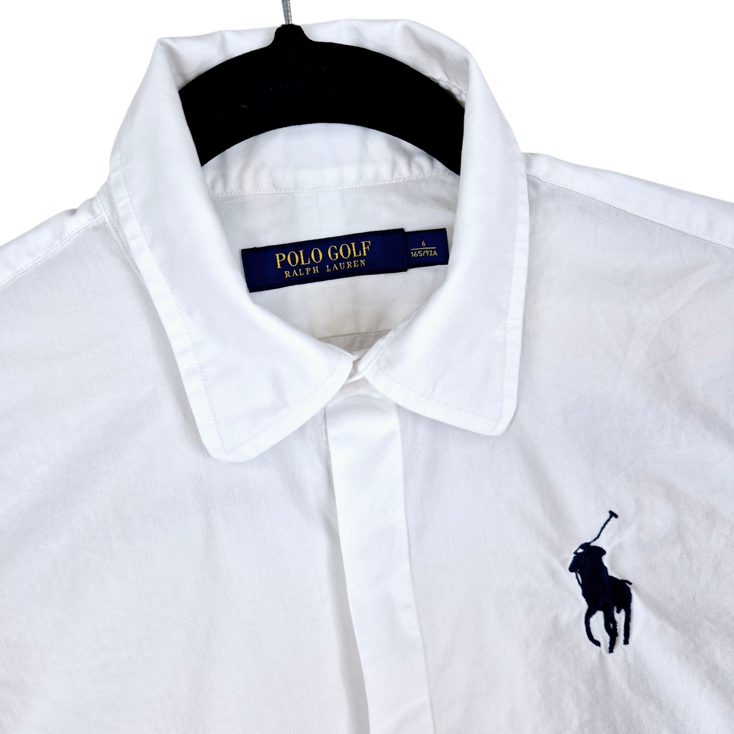 Polo Ralph Lauren Golf Womens White Big Pony Dress Shirt Size M
