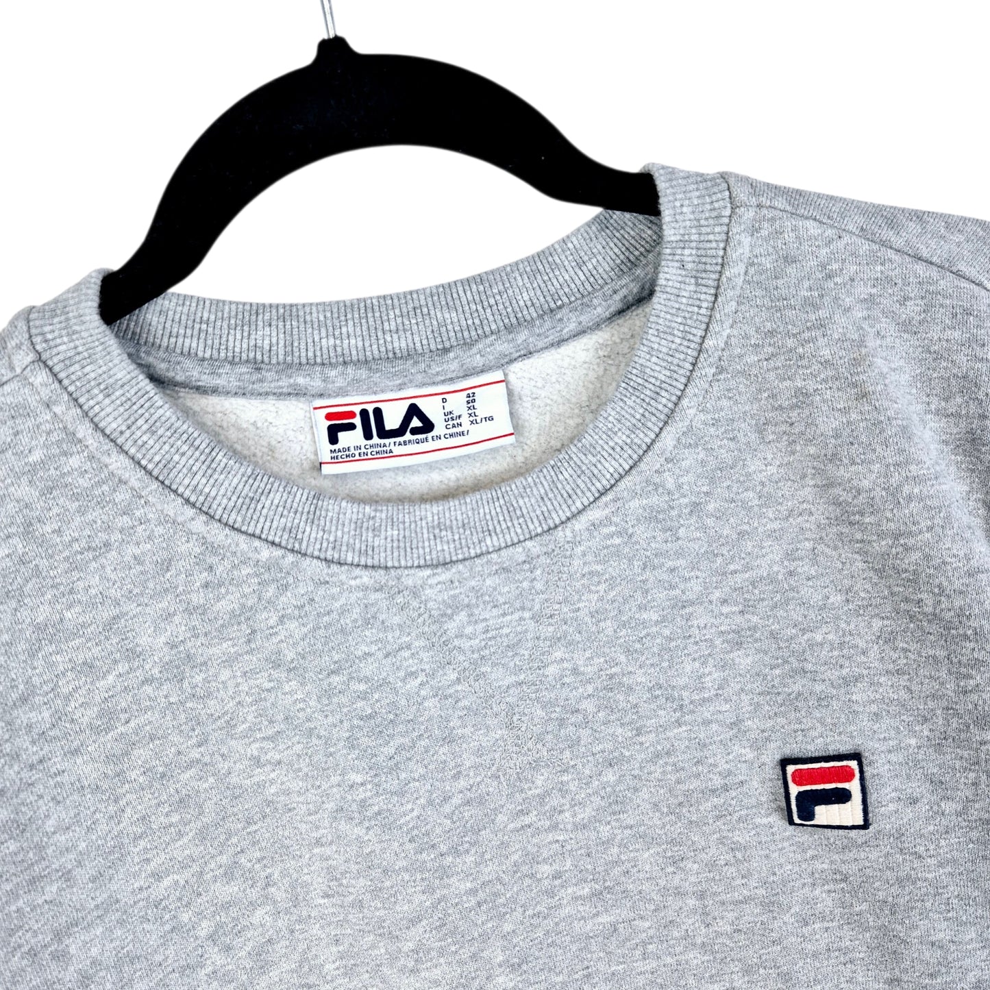 FILA Light Grey Crewneck Sweater Size XL