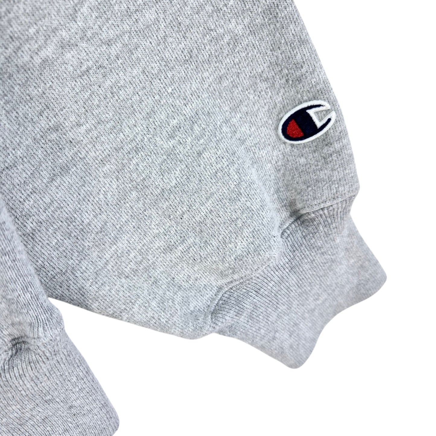 Champion Falcons Baseball Light Grey Heavy Hoodie Size L