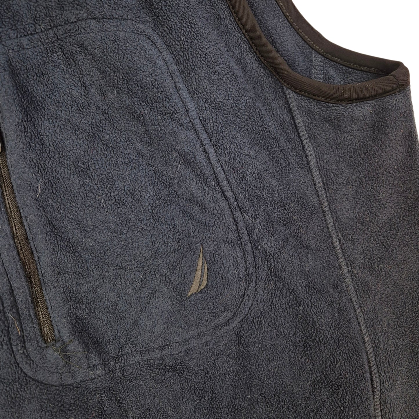 Nautica Dark Blue Fleece Vest Size L