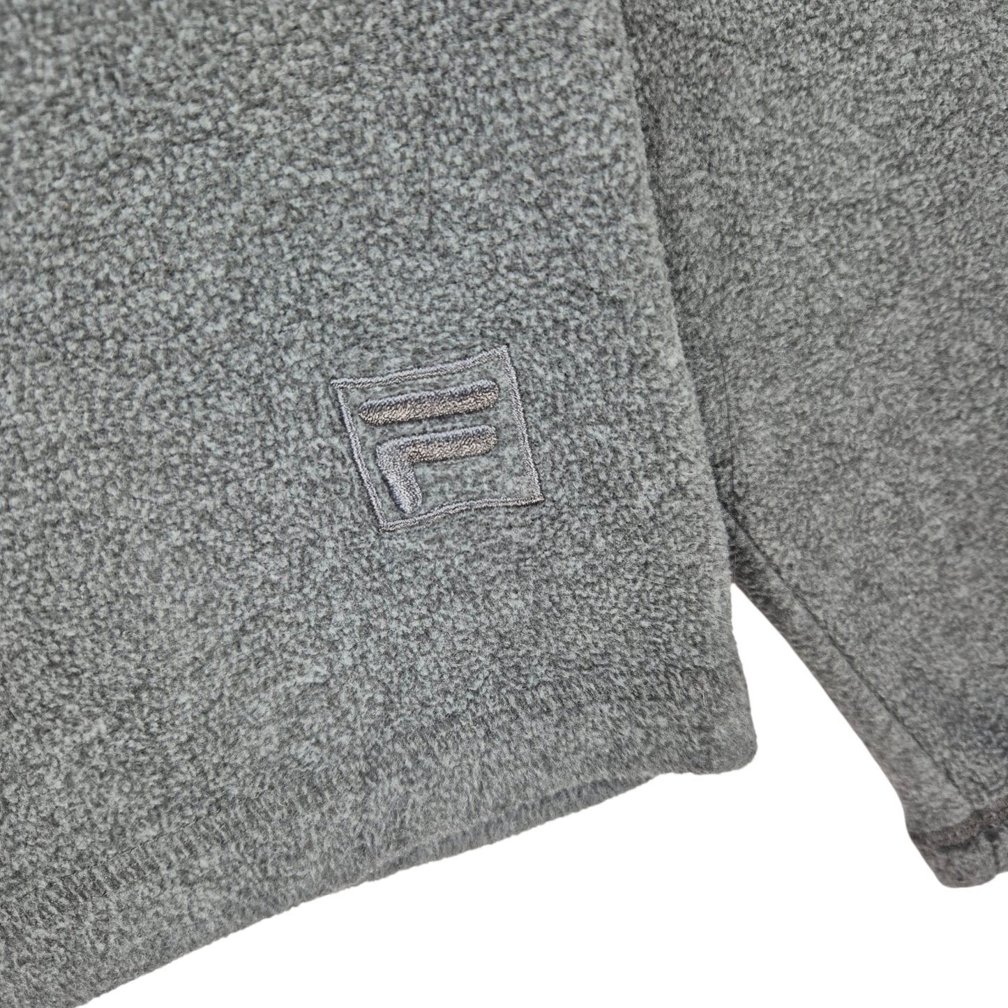 FILA Grey Quarter Zip Fleece Jumper Size L