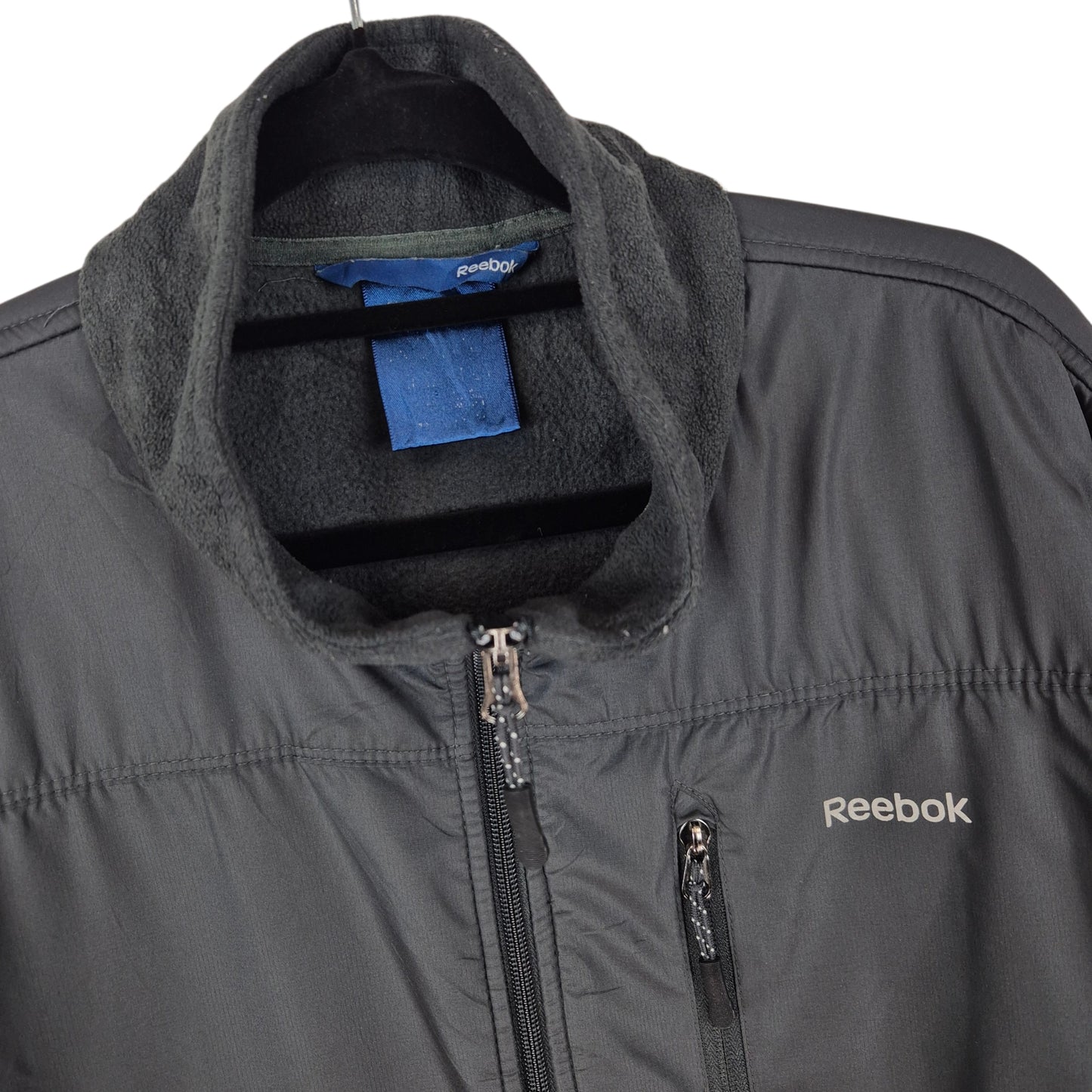 Reebok Dark Grey Fleece Zip Jumper Size L