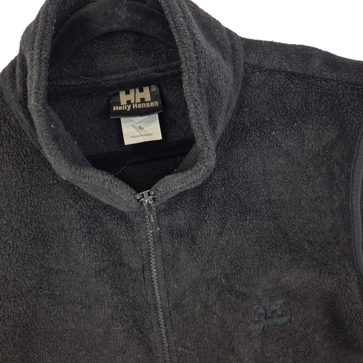 Vintage Helly Hansen 90's Black USA Made Fleece Vest Size L