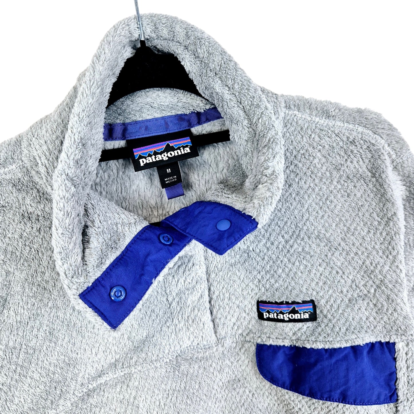 Patagonia Womens Grey Quarter Button Fleece Jumper Size M