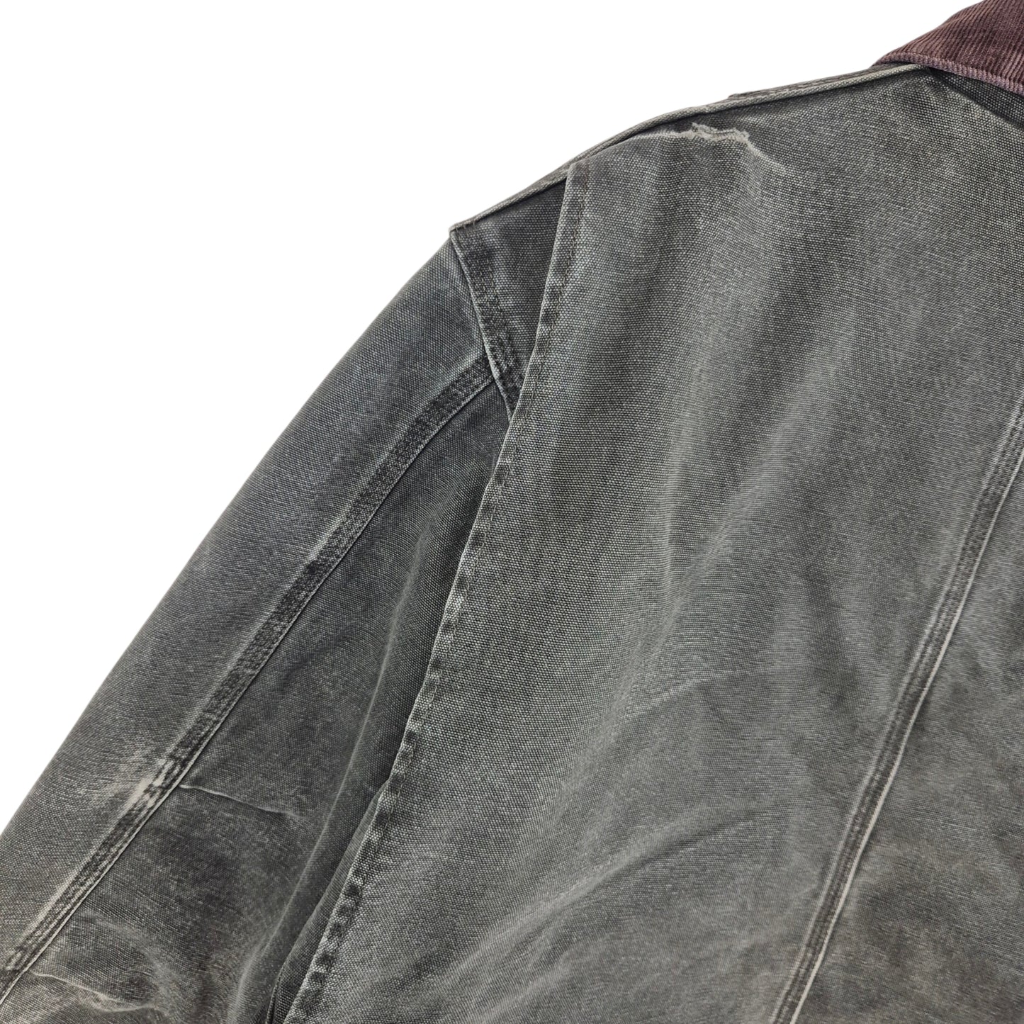 Vintage Carhartt 90's Khaki Green Extra Heavy Quilted Denim Jacket Size L