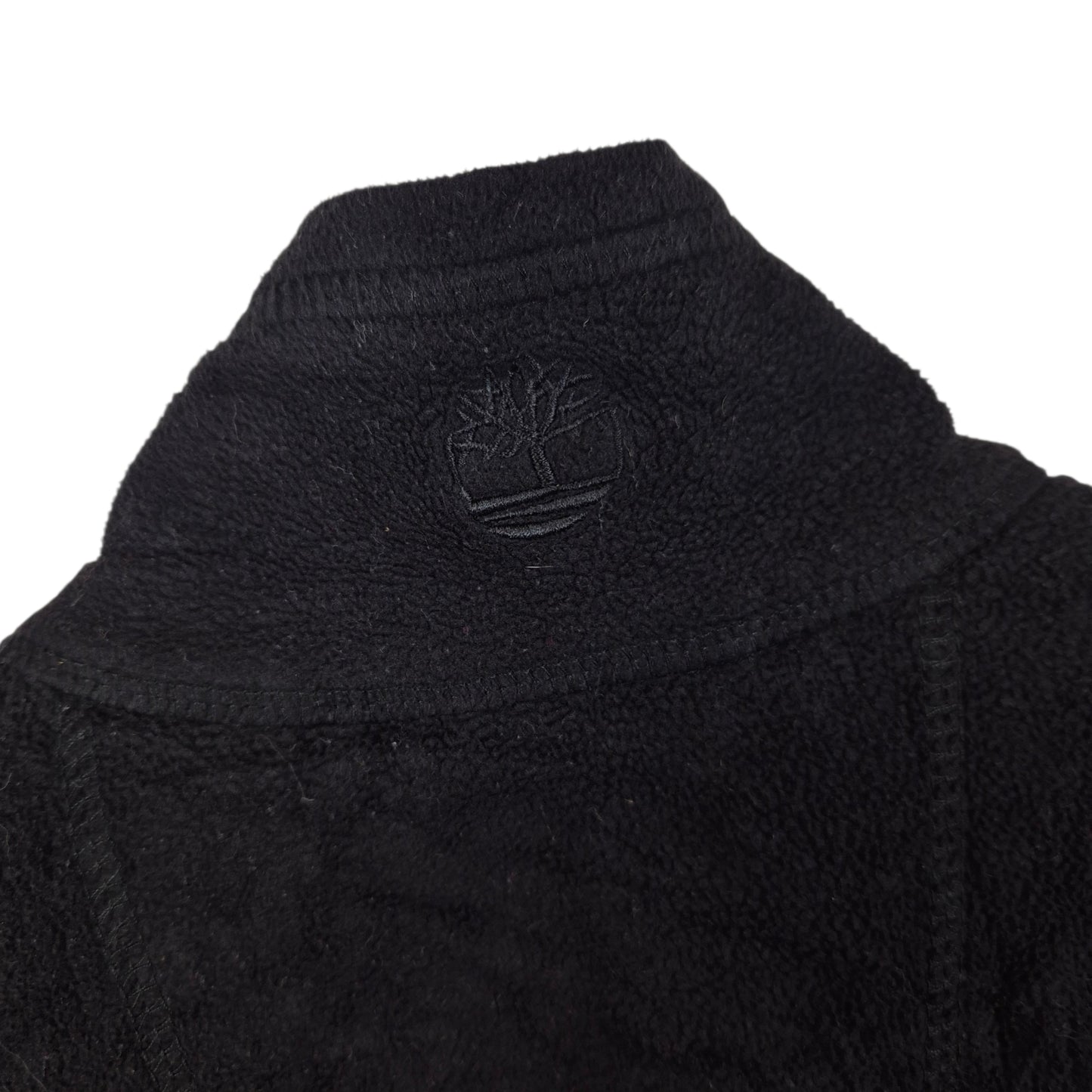 Timberland Black Fleece Zip Jumper Size M