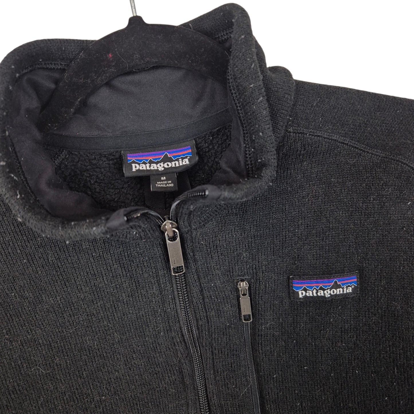 Patagonia Black Fleece Zip Jumper Size M