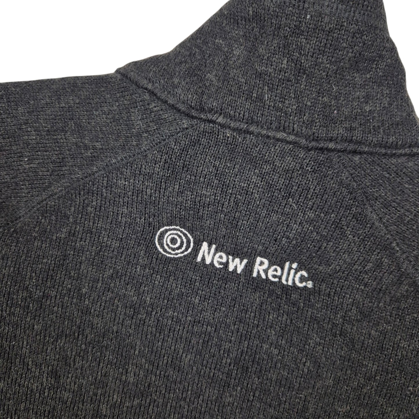 Patagonia Dark Grey Fleece Zip Jumper Size M
