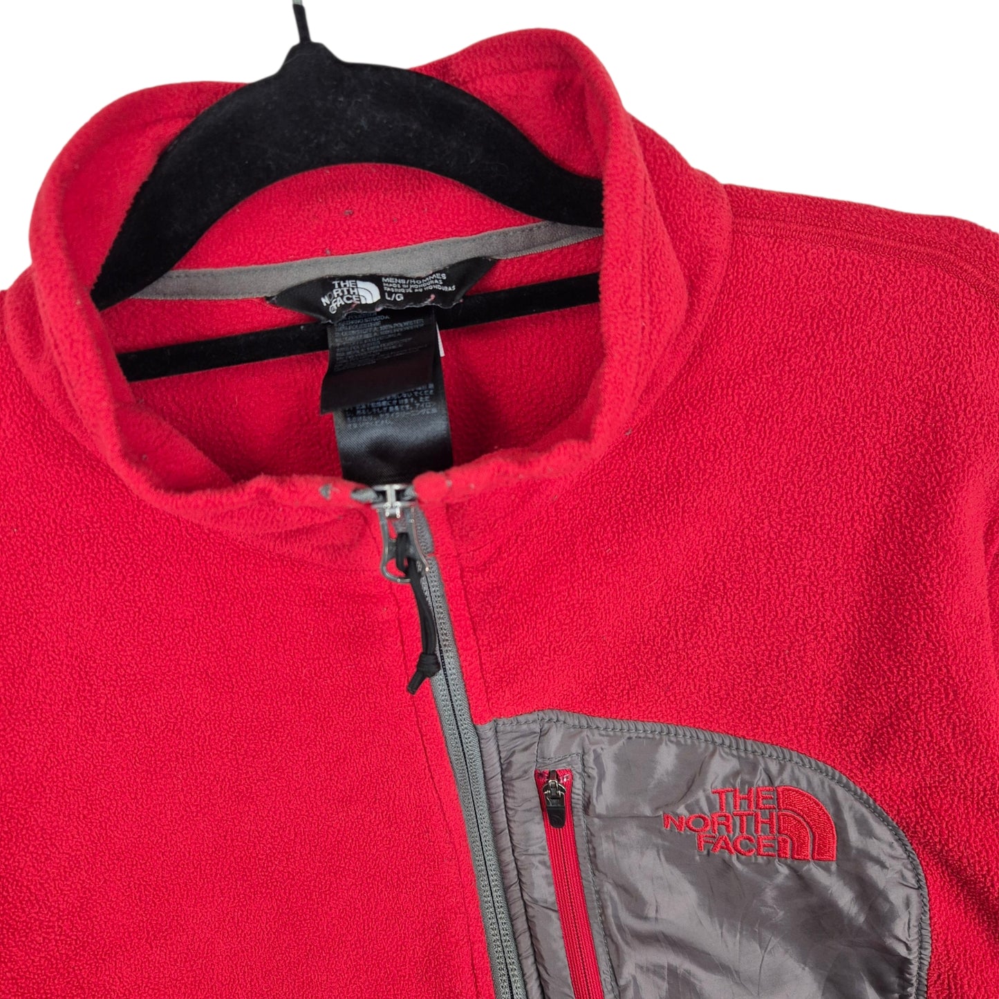 The North Face Red Fleece Zip Jumper Size L