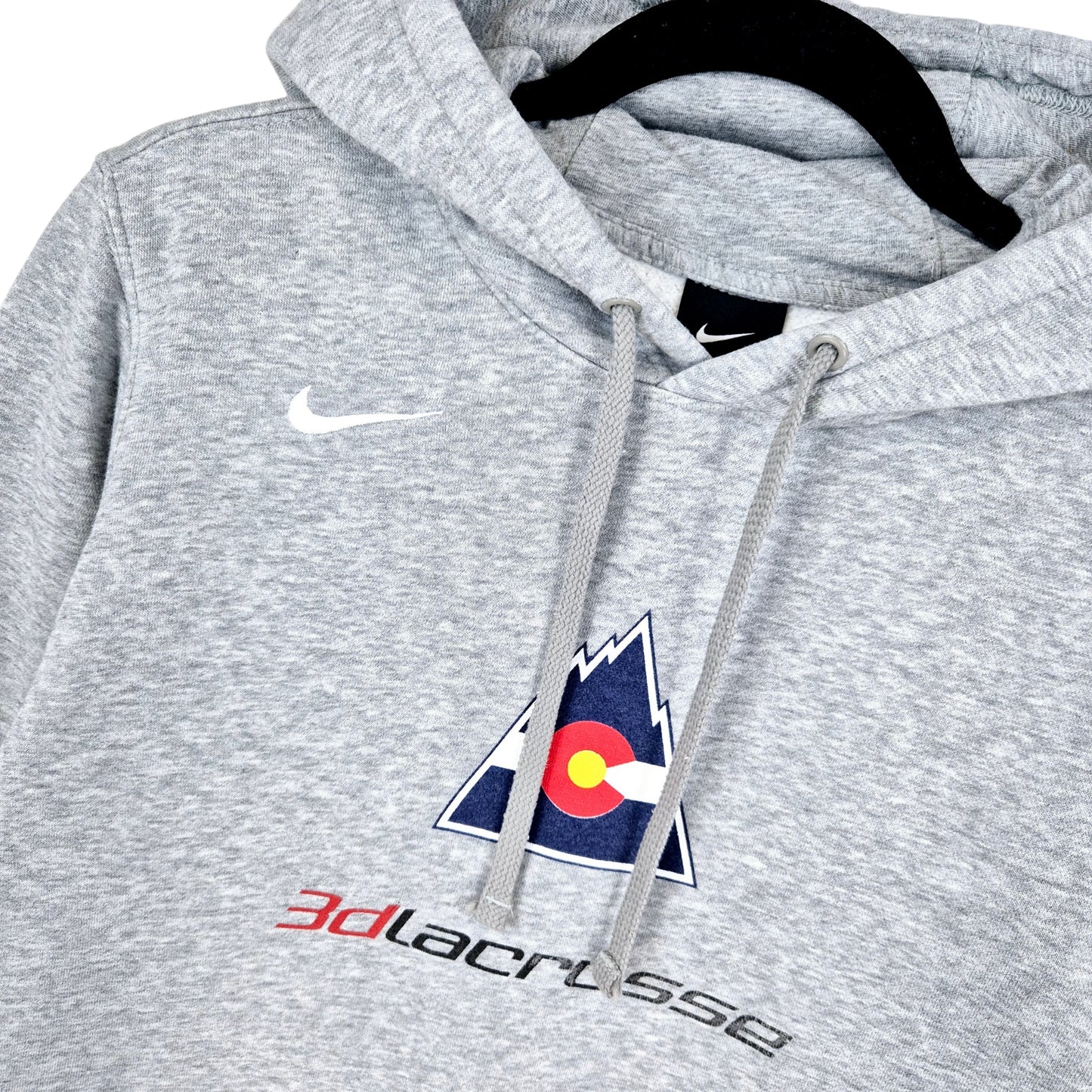 Nike 3D Lacrosse Light Grey Hoodie Size S