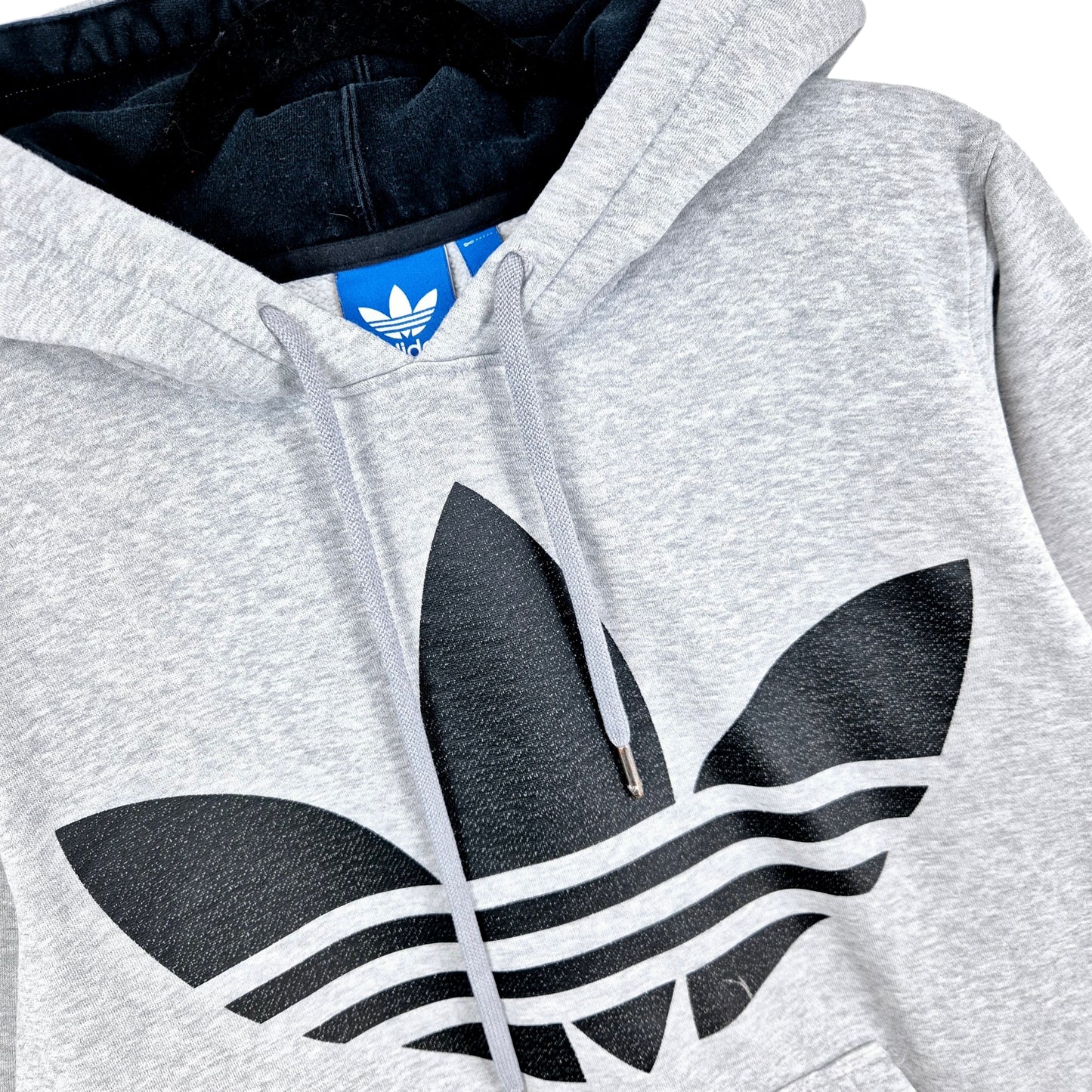 Adidas Light Grey Monogram Hoodie Size S