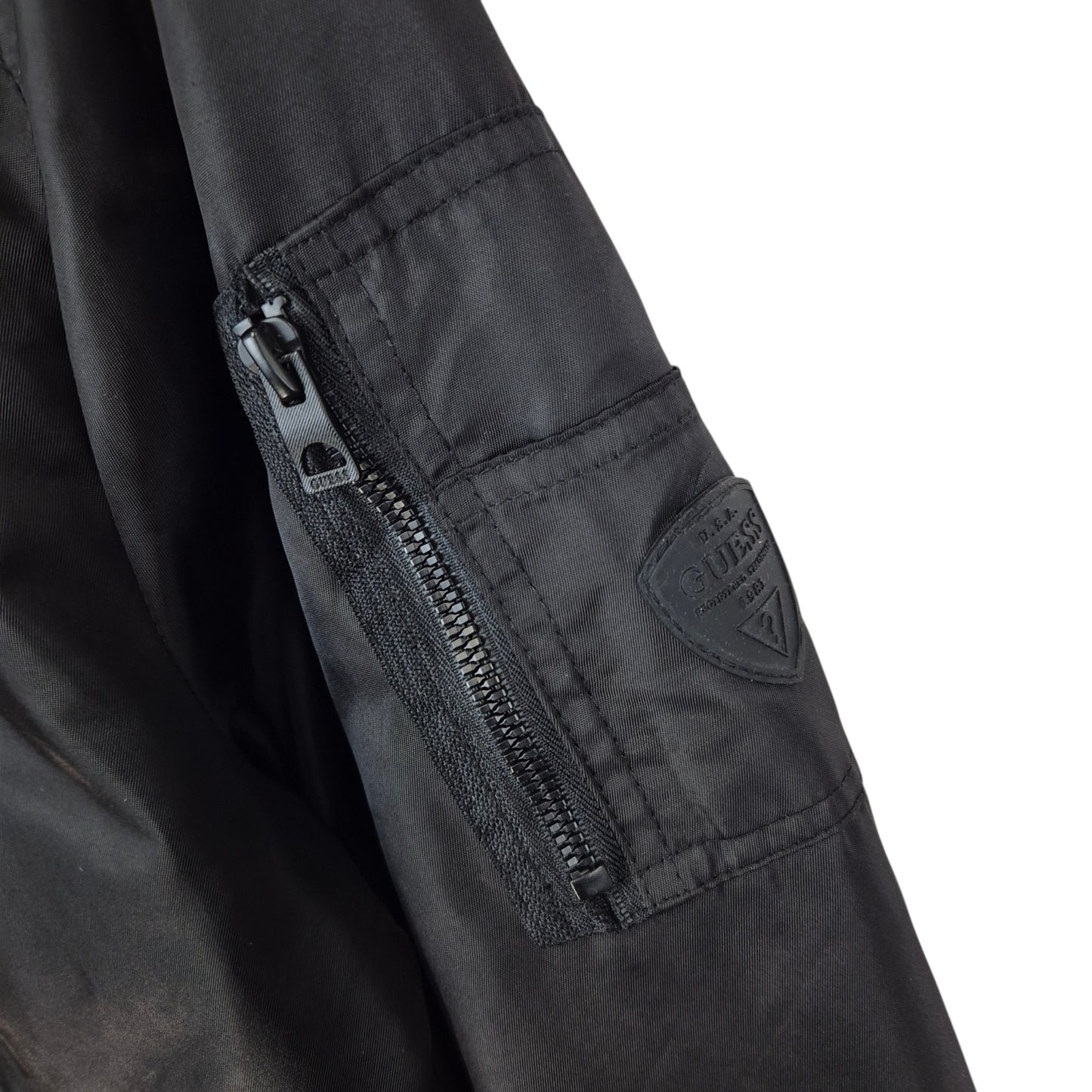 Guess Black Bomber Jacket Size S